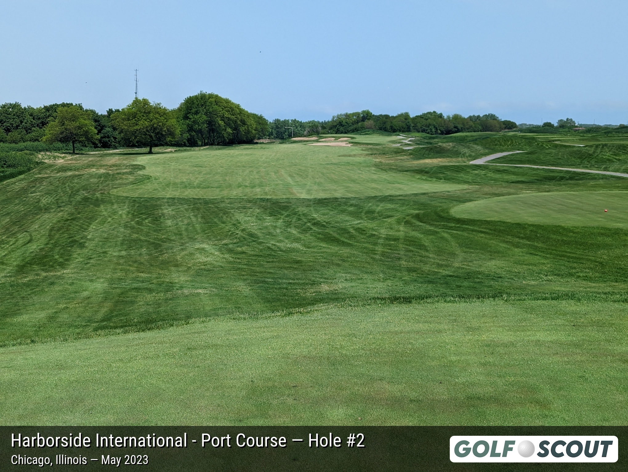 Hole 2 at Harborside International - Port Course