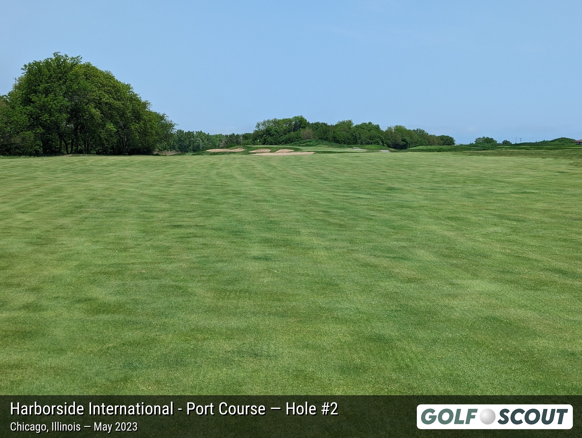 Hole 2 at Harborside International - Port Course