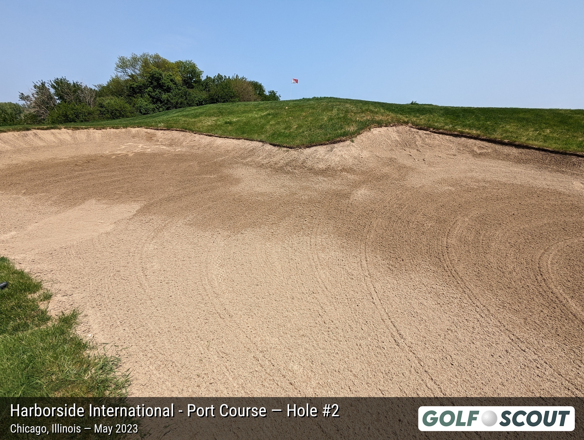 Hole 2 at Harborside International - Port Course