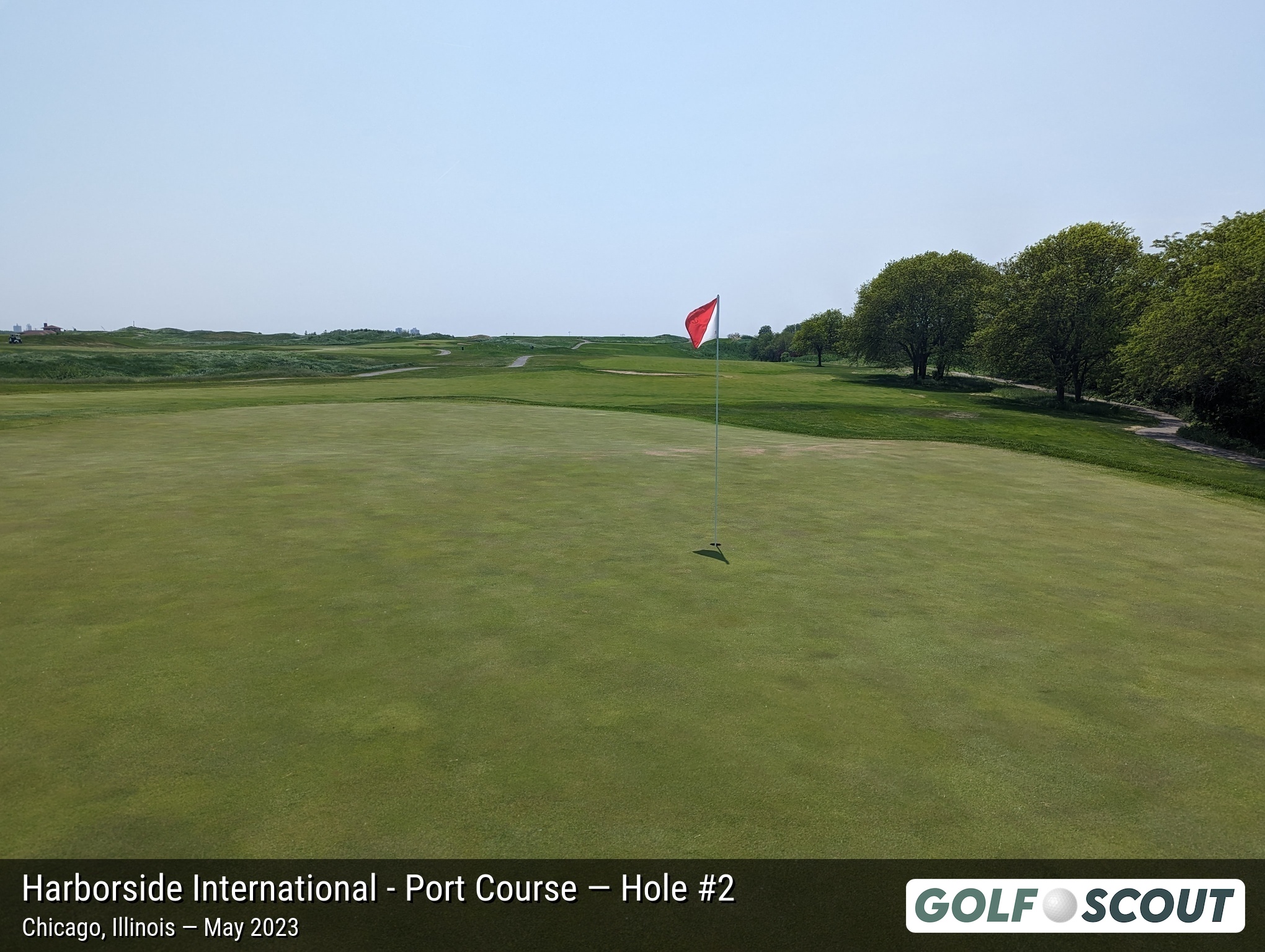 Hole 2 at Harborside International - Port Course