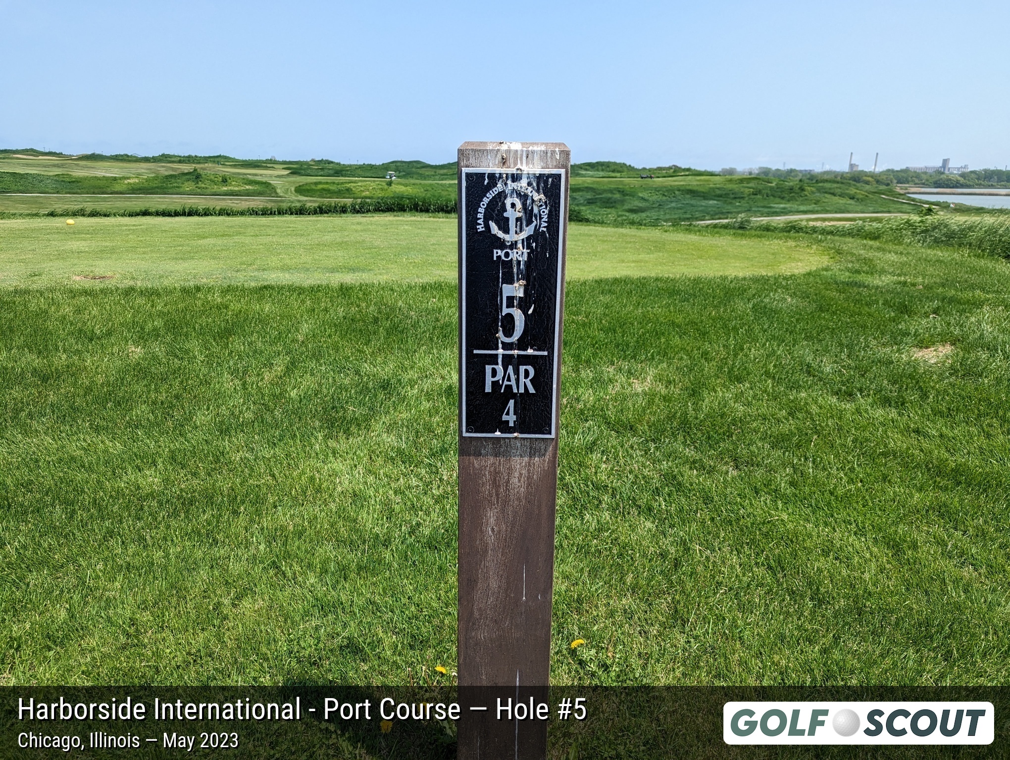 Hole 5 at Harborside International - Port Course