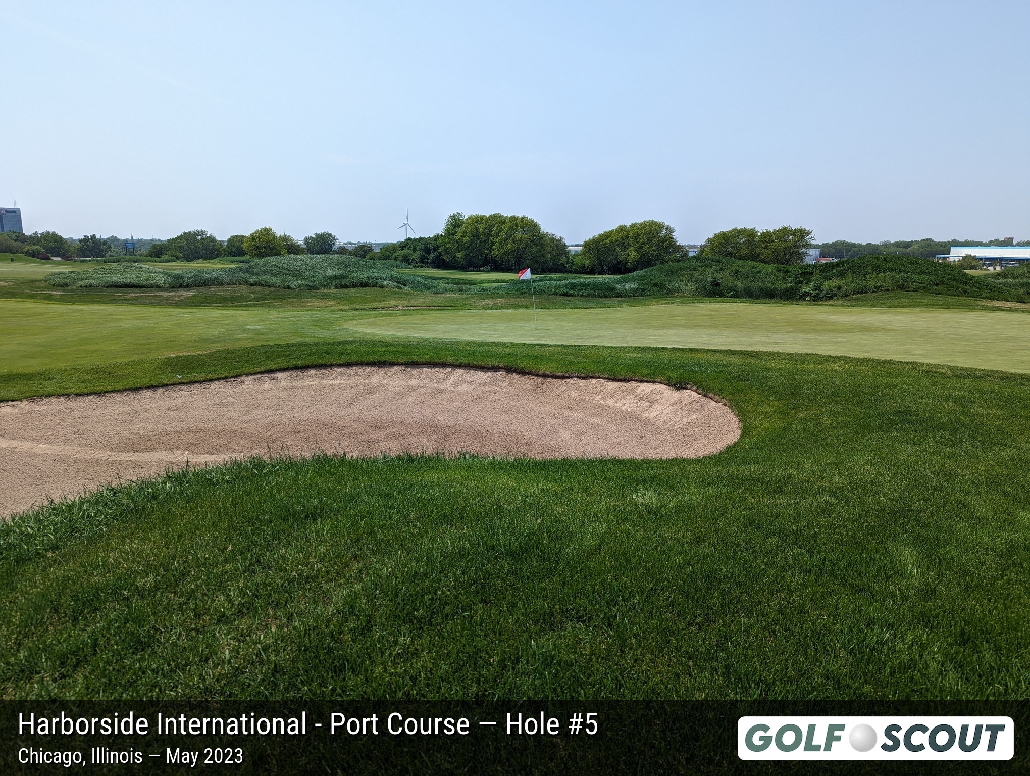 Hole 5 at Harborside International - Port Course