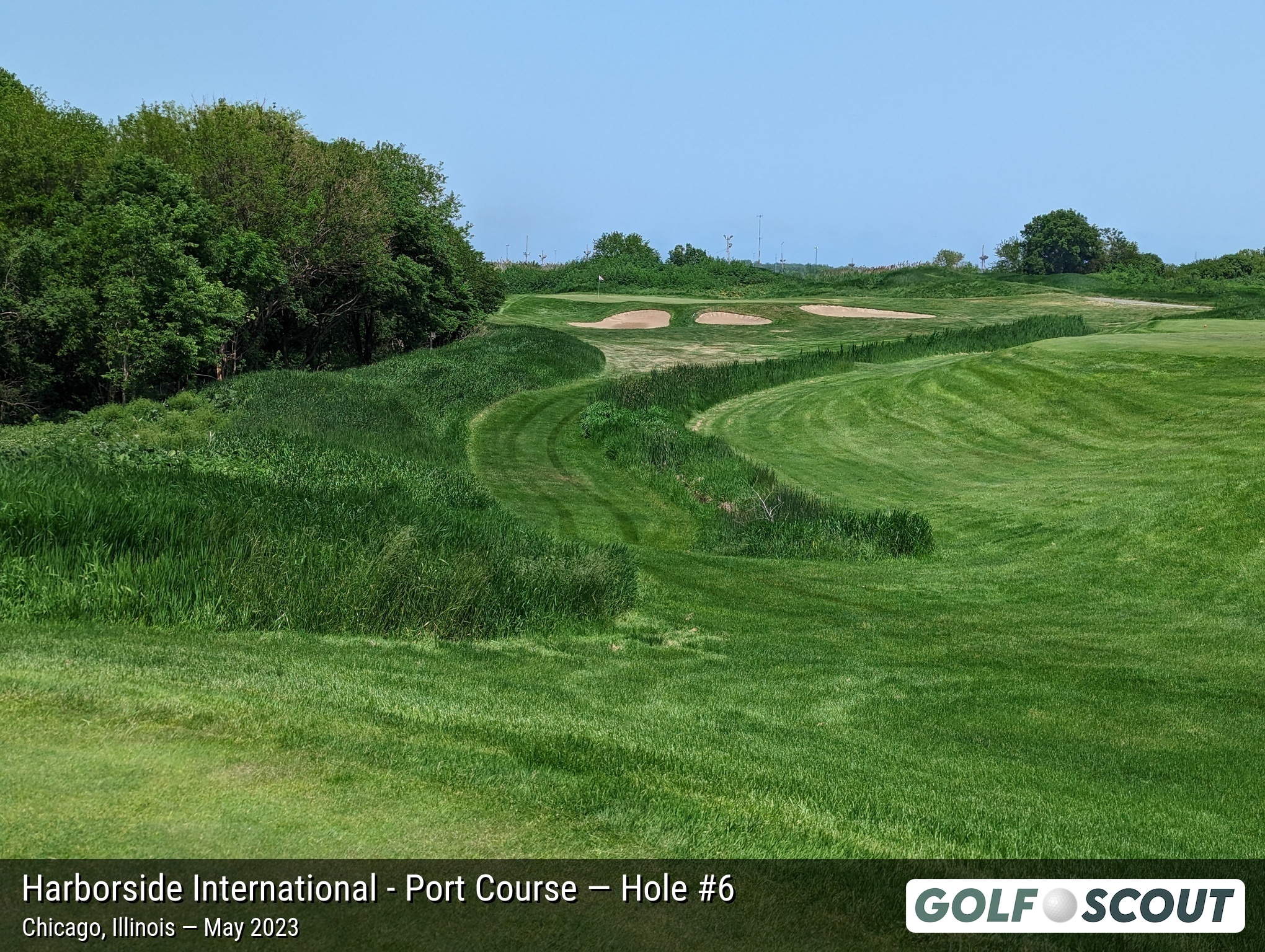Hole 6 at Harborside International - Port Course