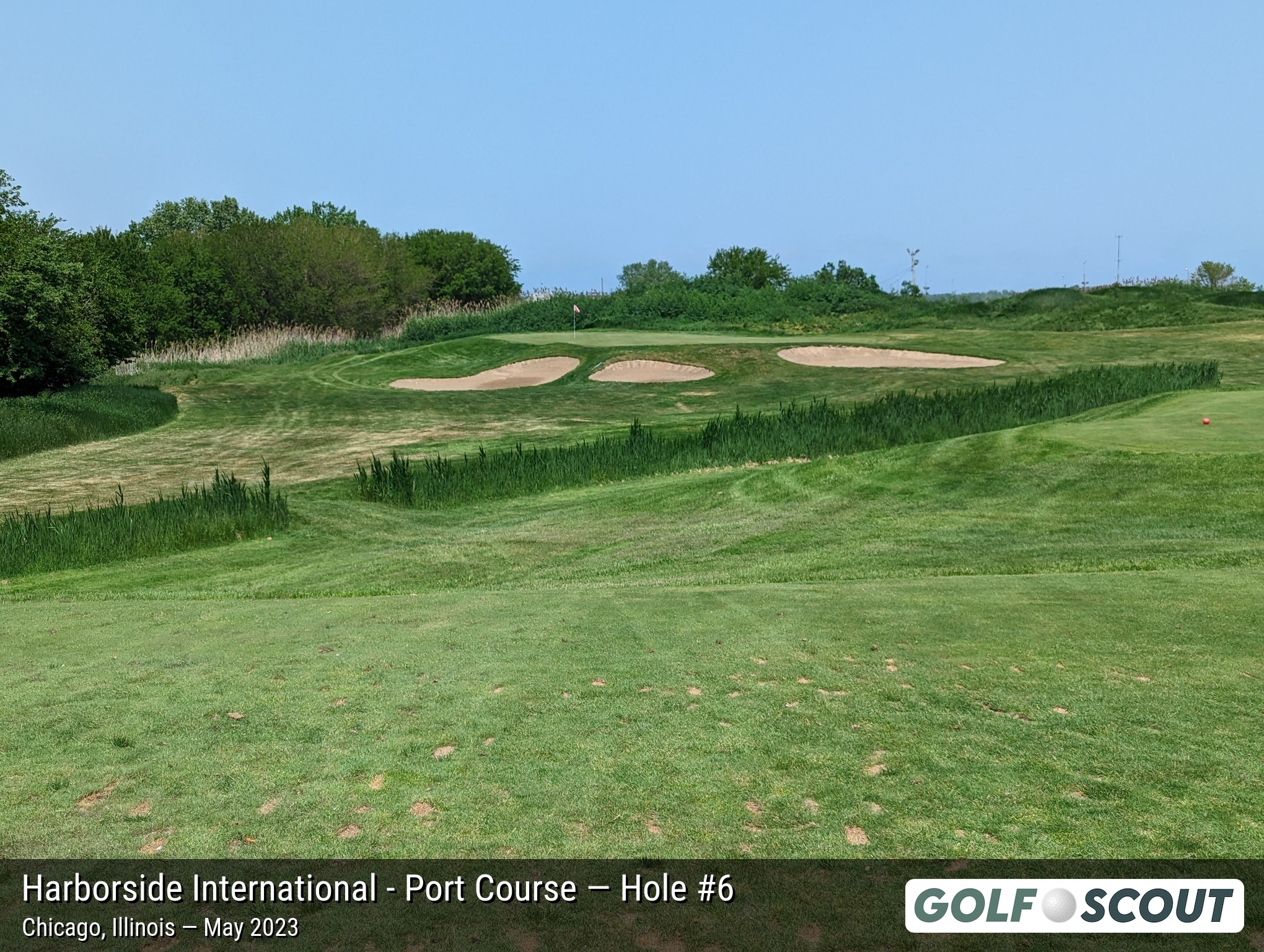 Hole 6 at Harborside International - Port Course