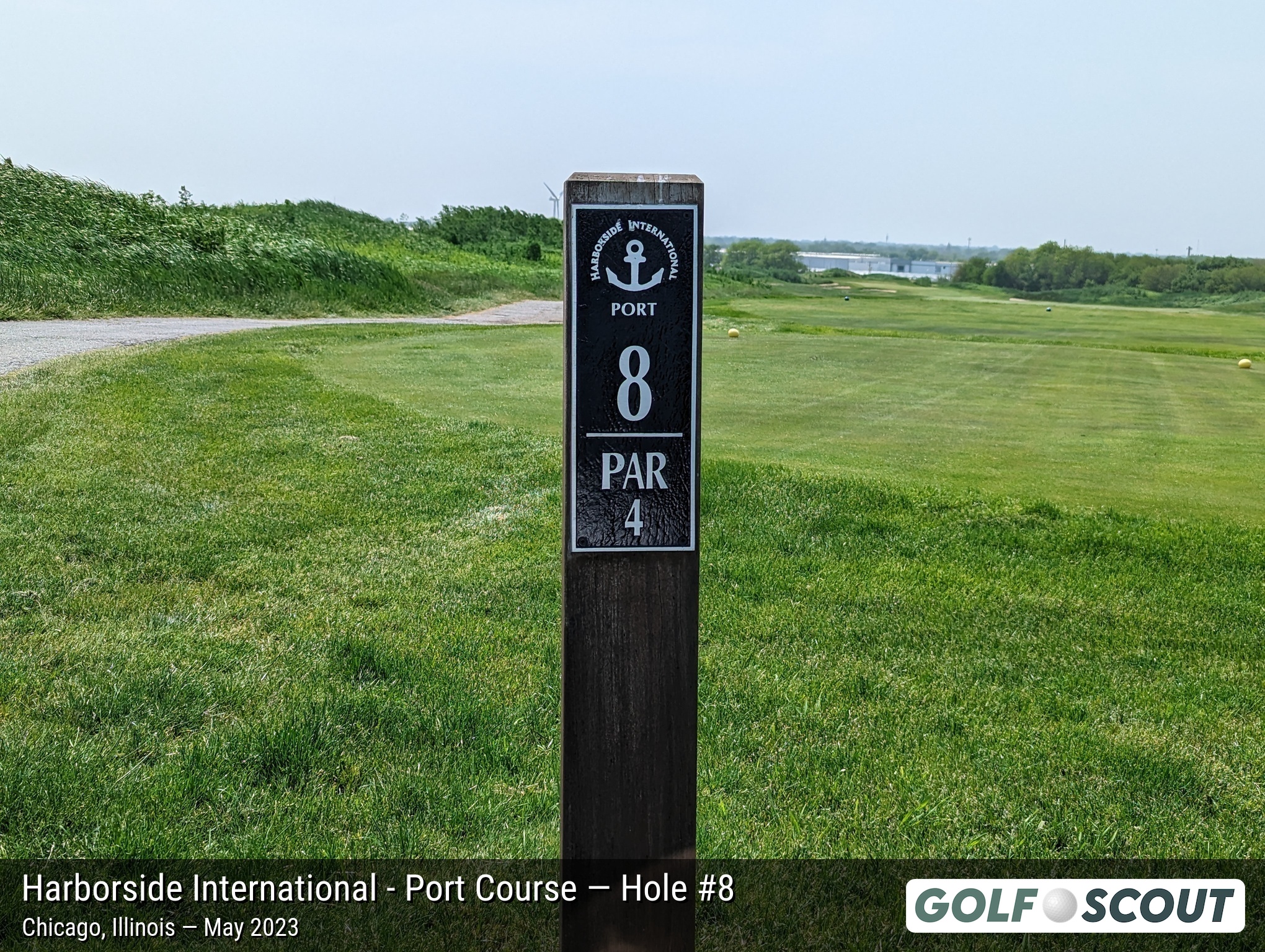 Hole 8 at Harborside International - Port Course