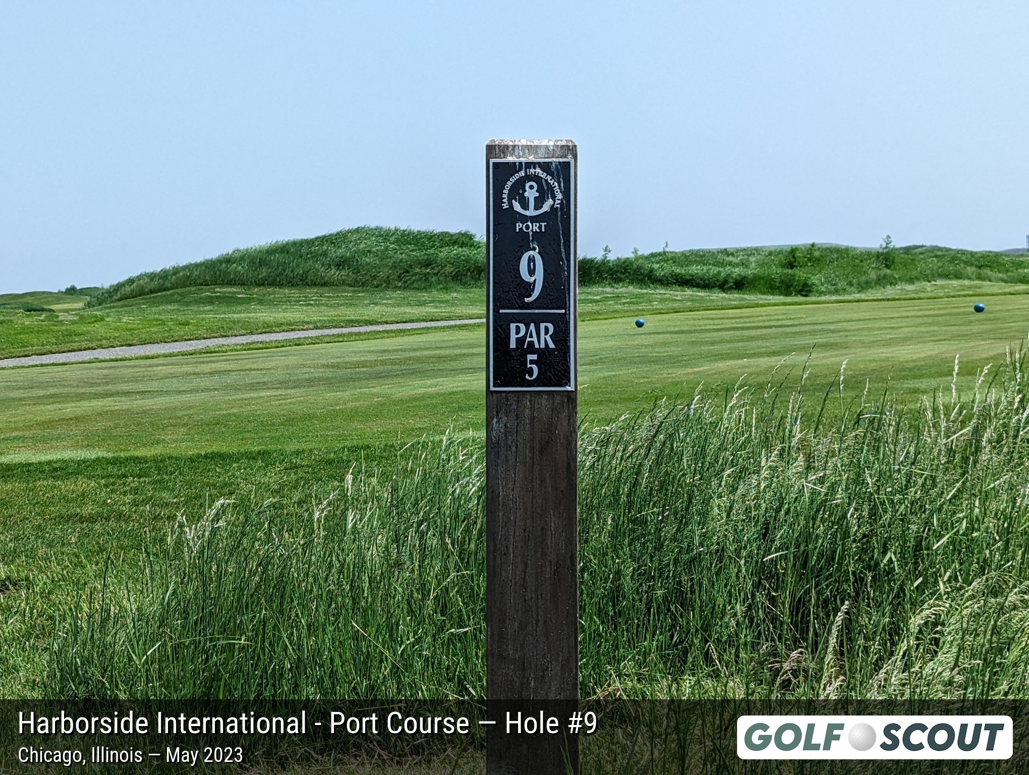 Hole 9 at Harborside International - Port Course