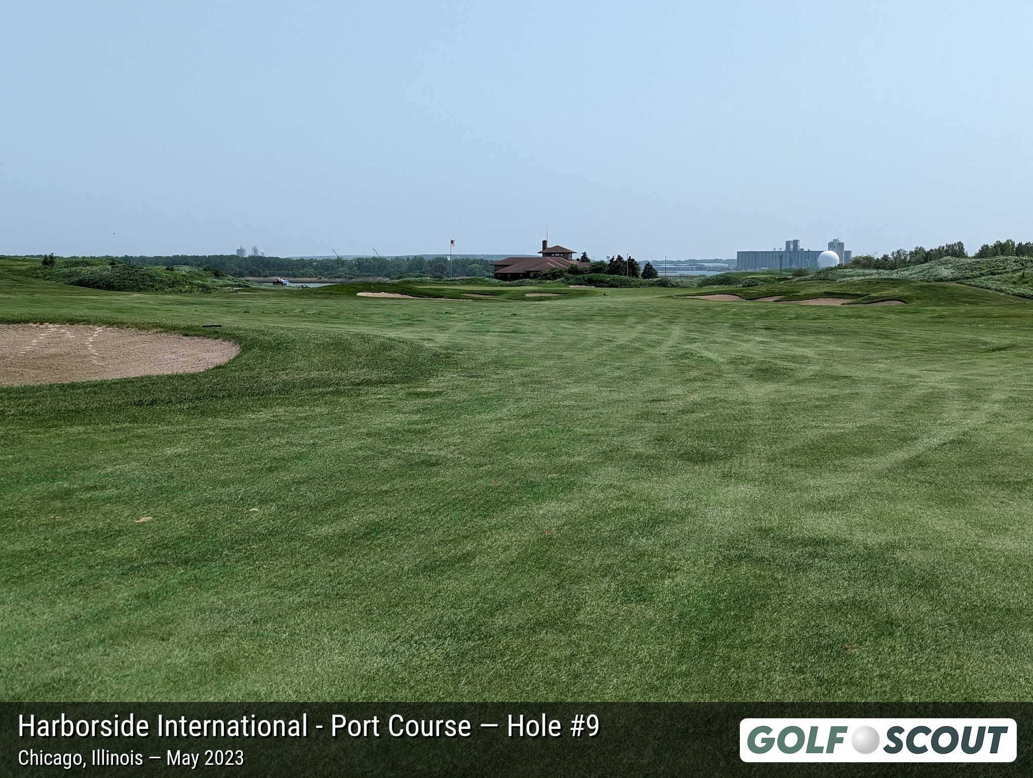 Hole 9 at Harborside International - Port Course