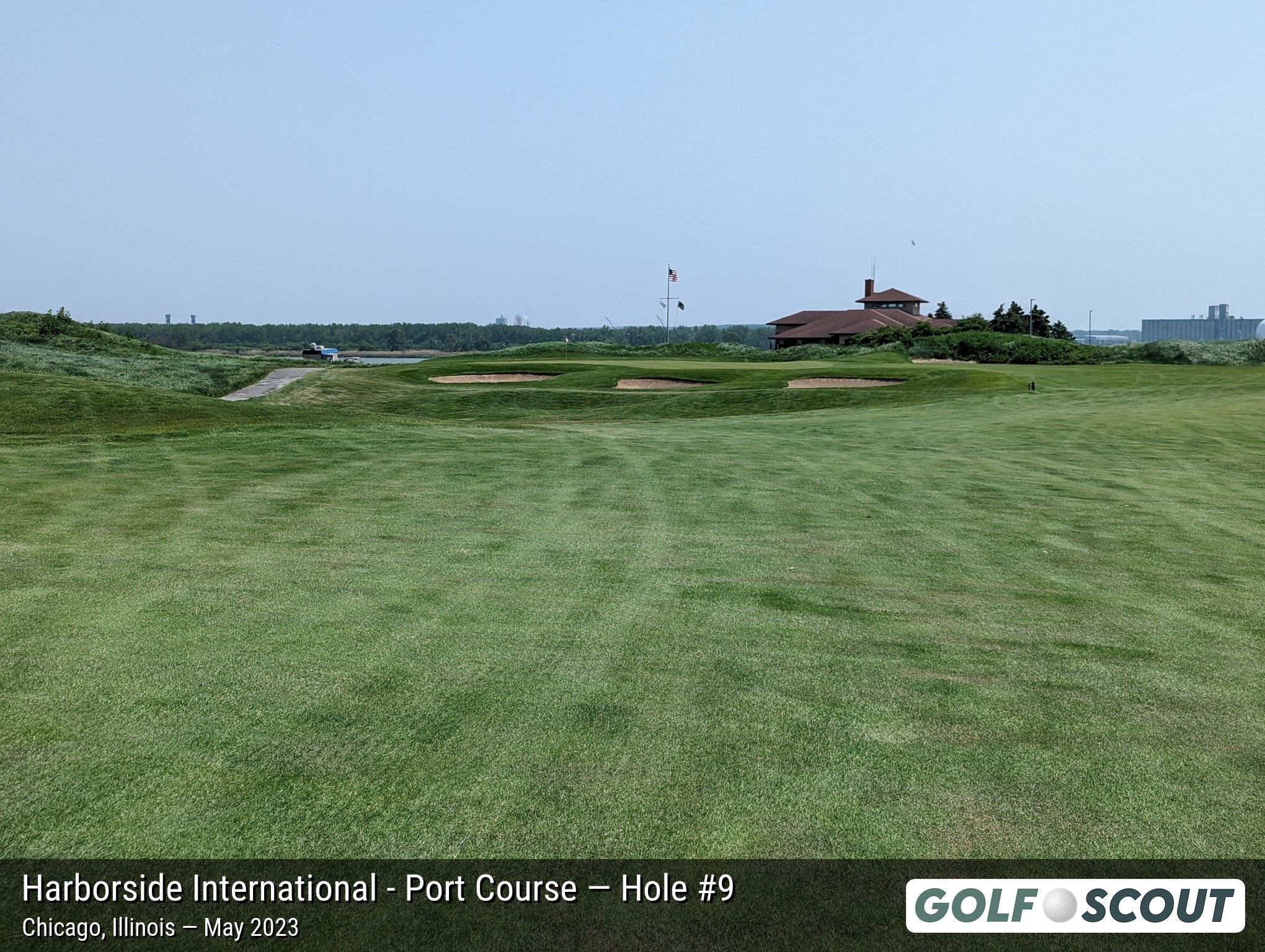 Hole 9 at Harborside International - Port Course