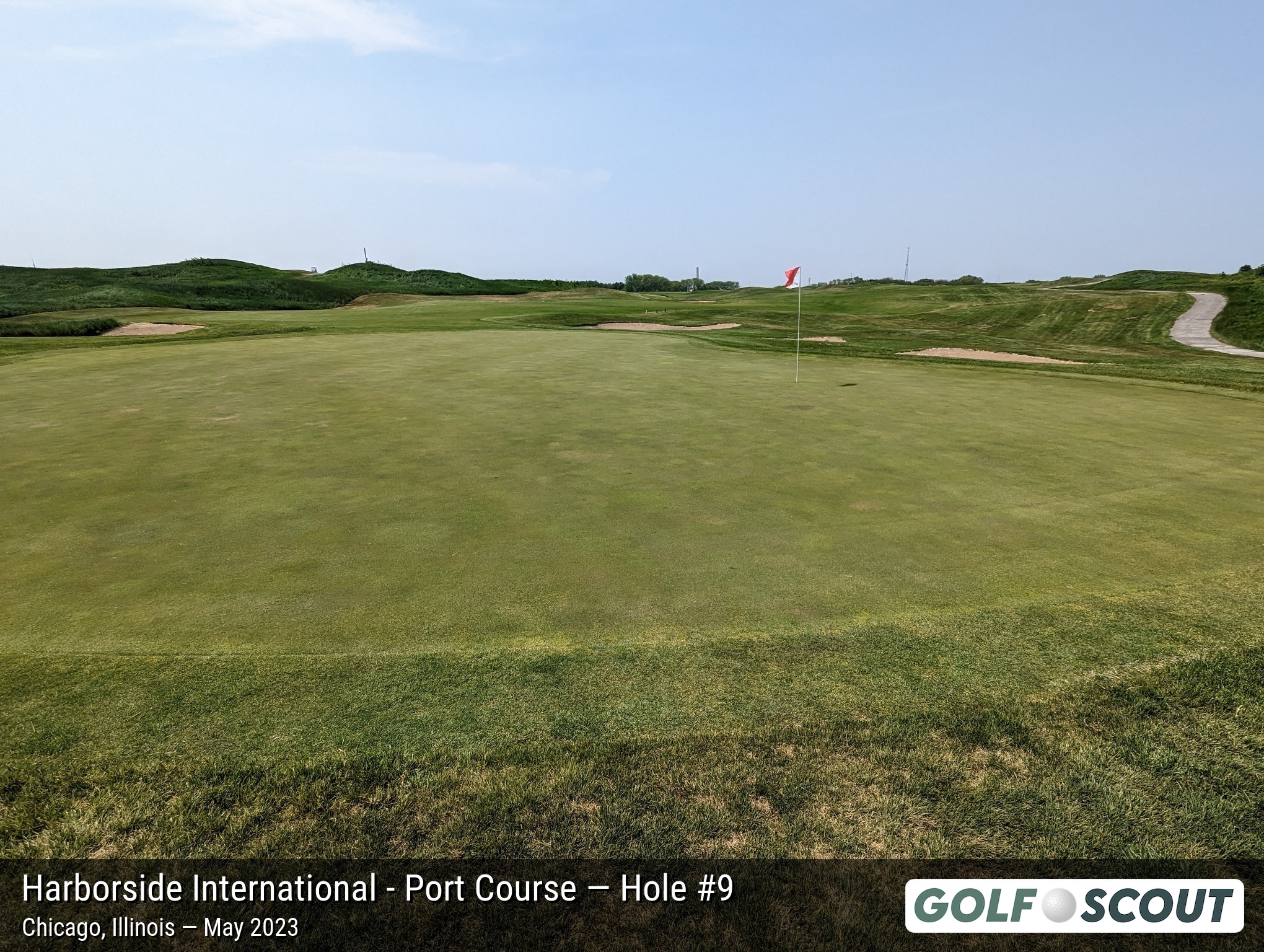 Hole 9 at Harborside International - Port Course