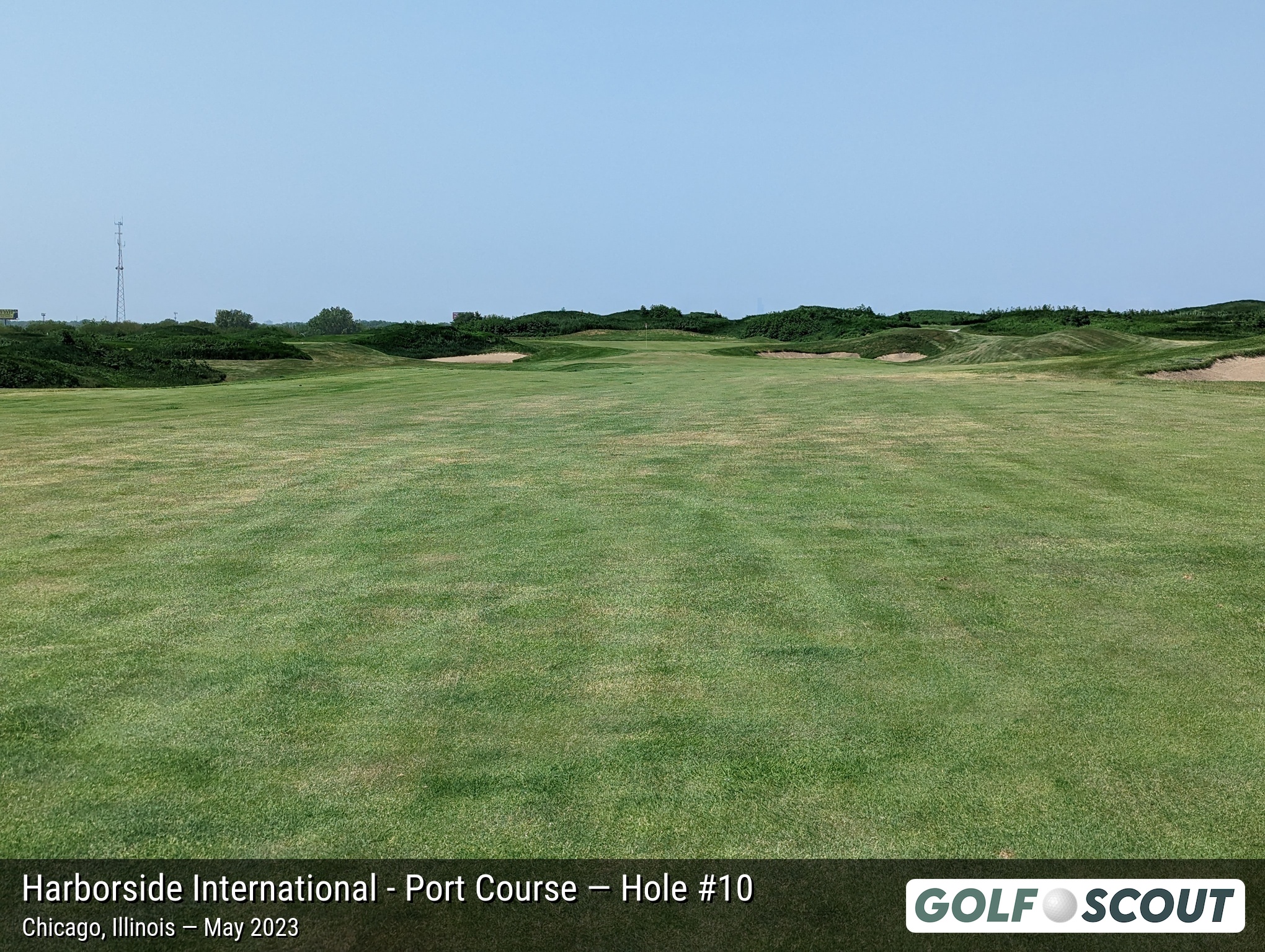 Hole 10 at Harborside International - Port Course