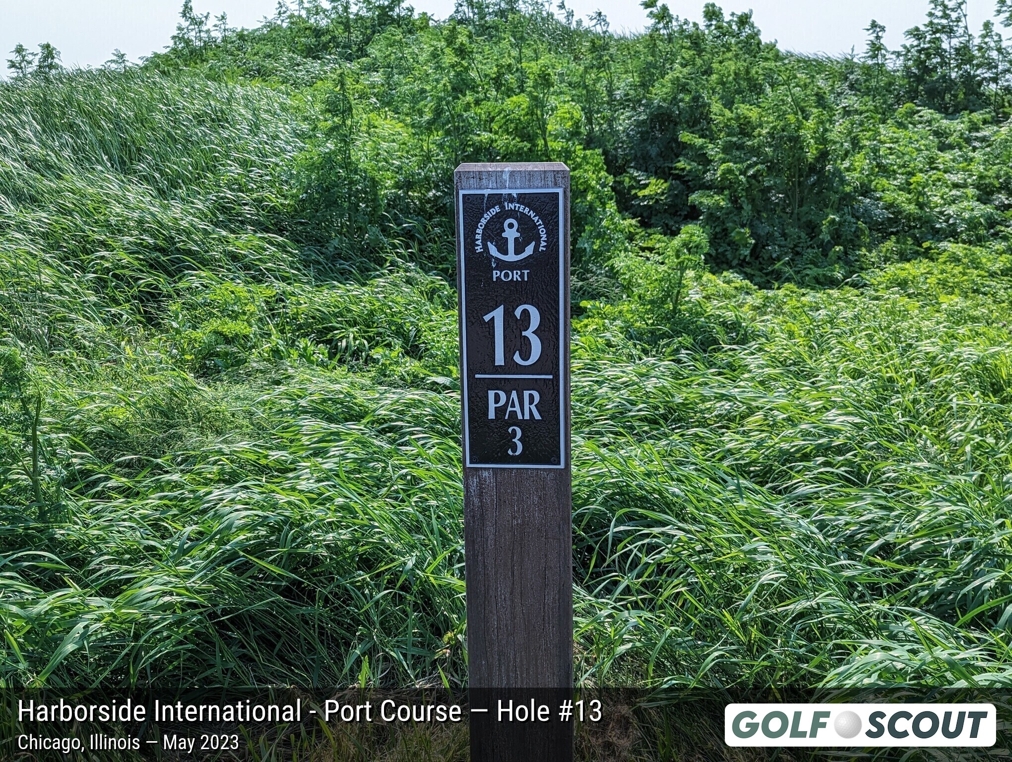 Hole 13 at Harborside International - Port Course