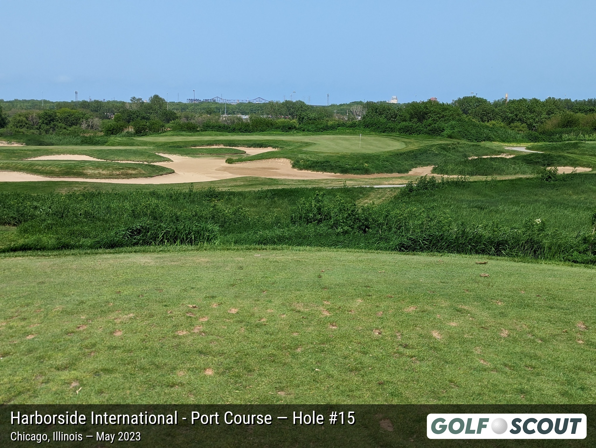 Hole 15 at Harborside International - Port Course