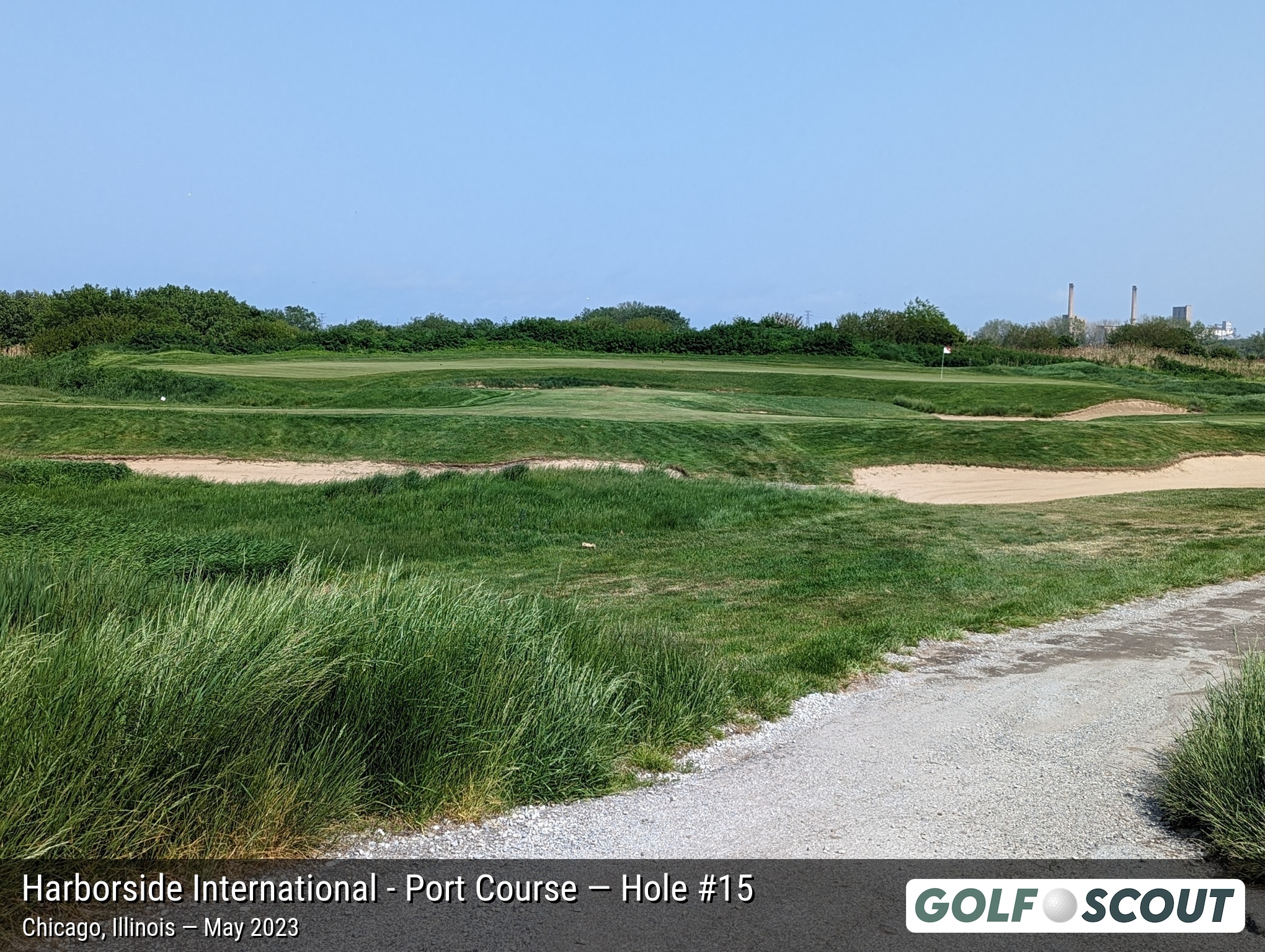 Hole 15 at Harborside International - Port Course