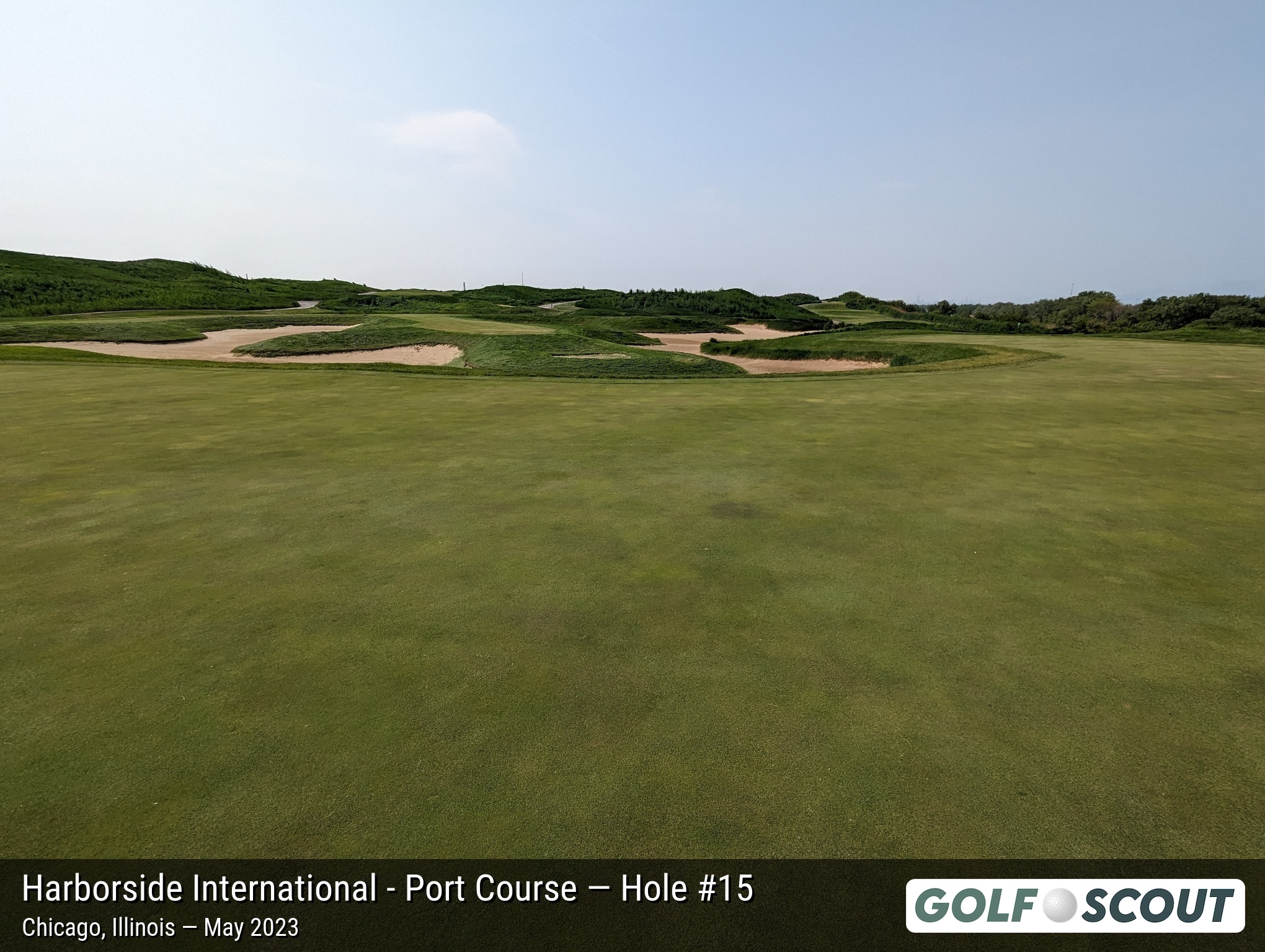 Hole 15 at Harborside International - Port Course