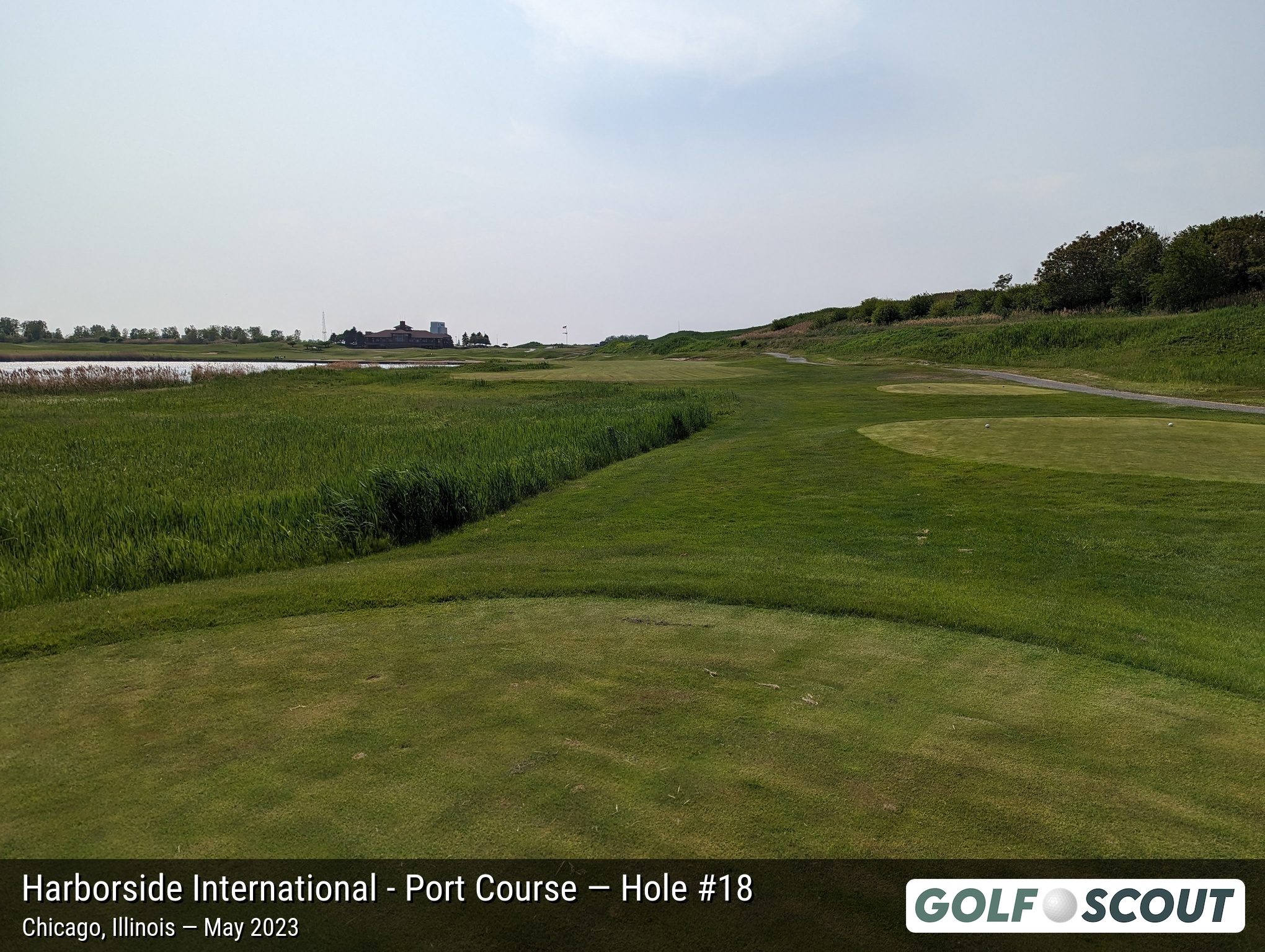 Hole 18 at Harborside International - Port Course