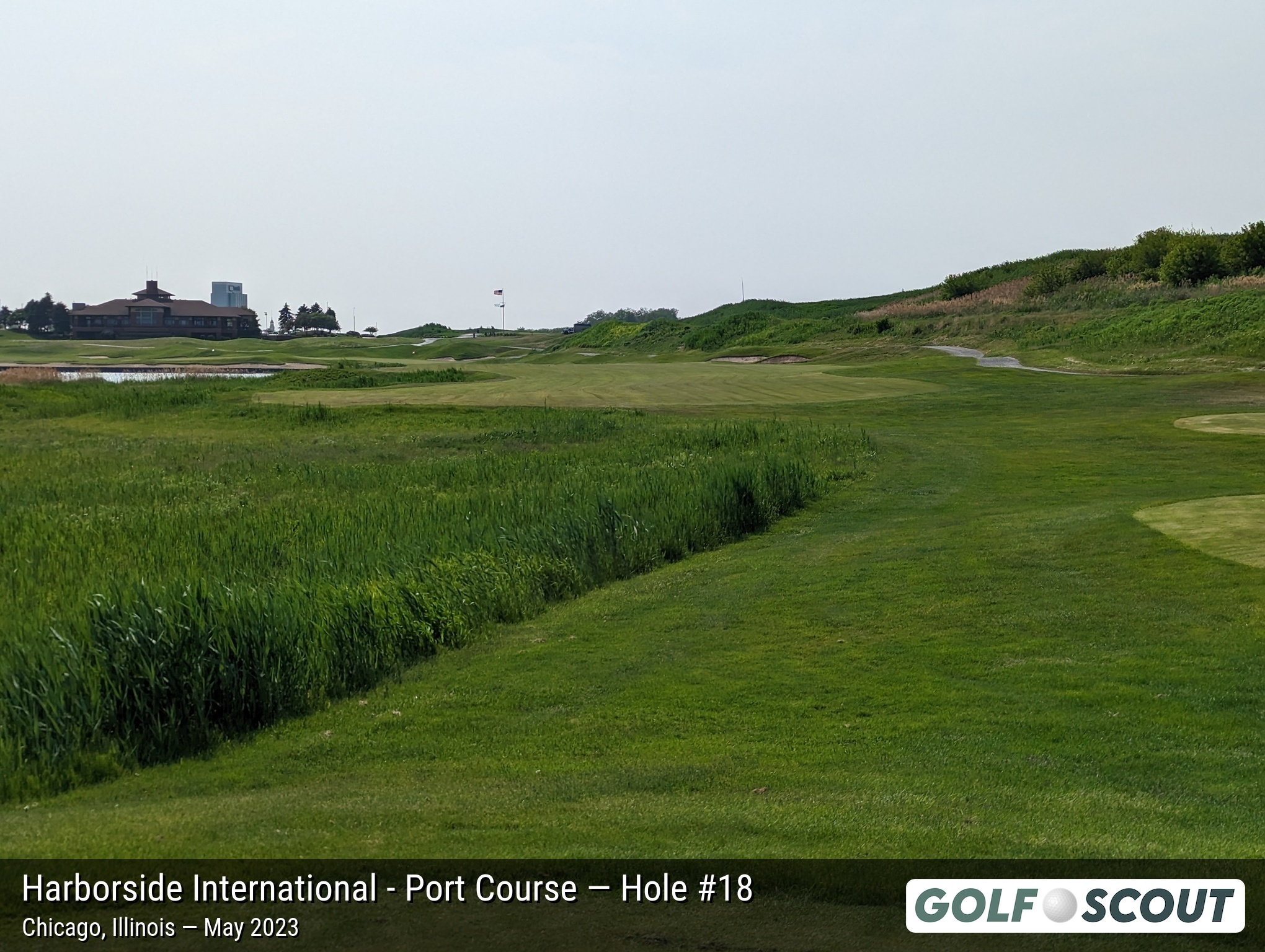 Hole 18 at Harborside International - Port Course