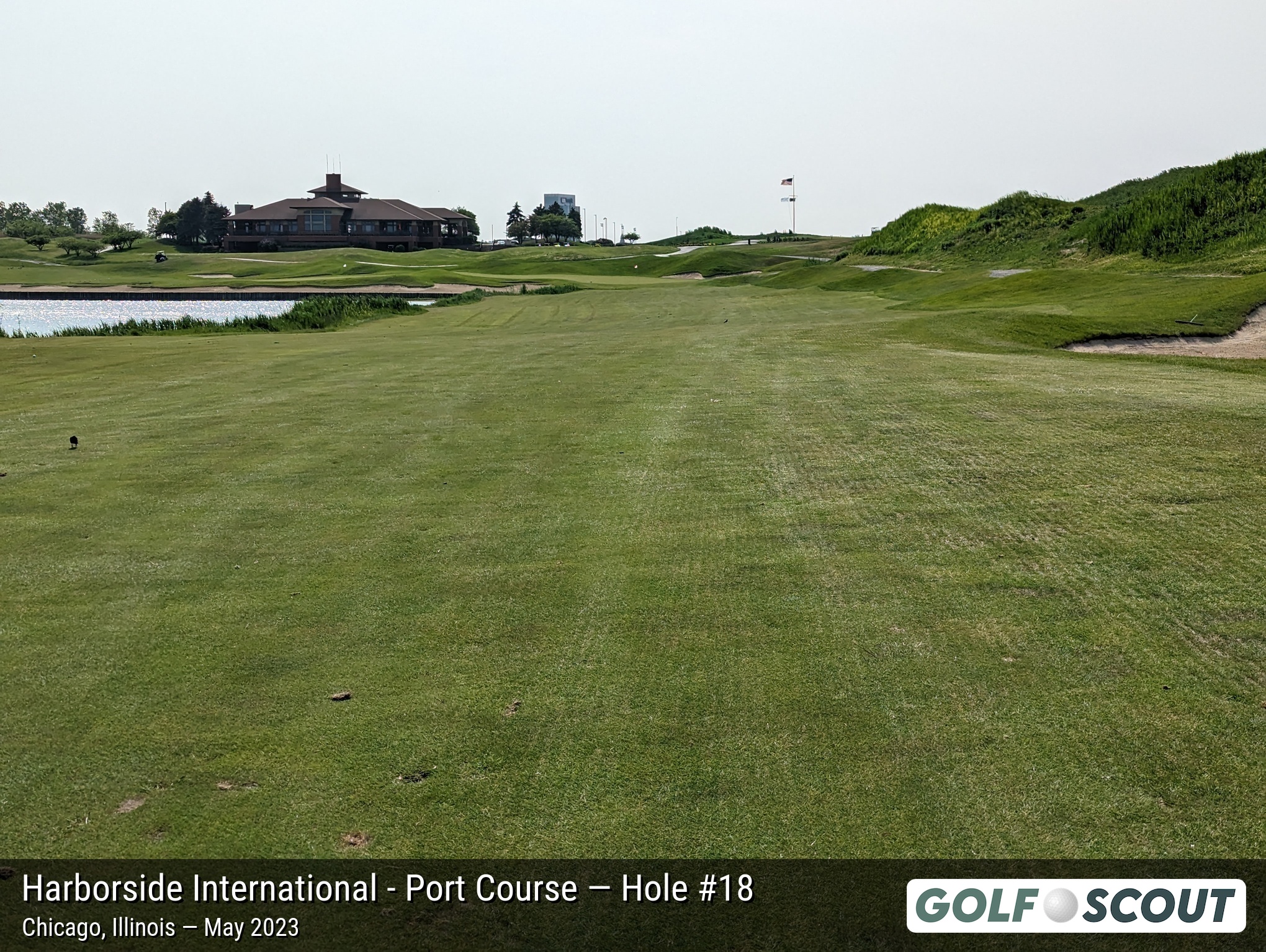 Hole 18 at Harborside International - Port Course