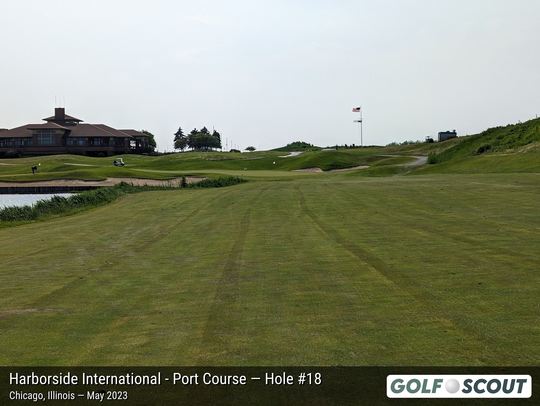 Hole 18 at Harborside International - Port Course
