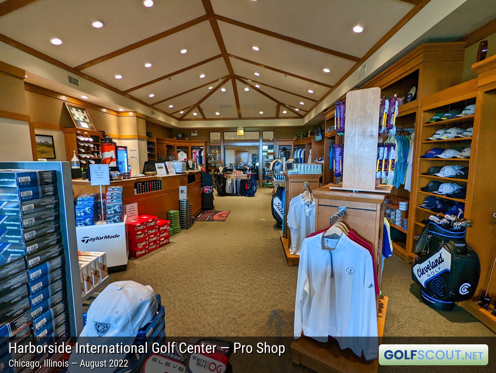 Photo of the pro shop at Harborside International - Starboard Course in Chicago, Illinois. 