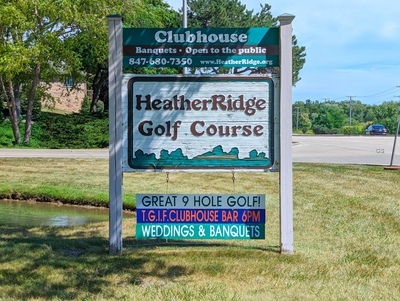 HeatherRidge Golf Course Entrance Sign