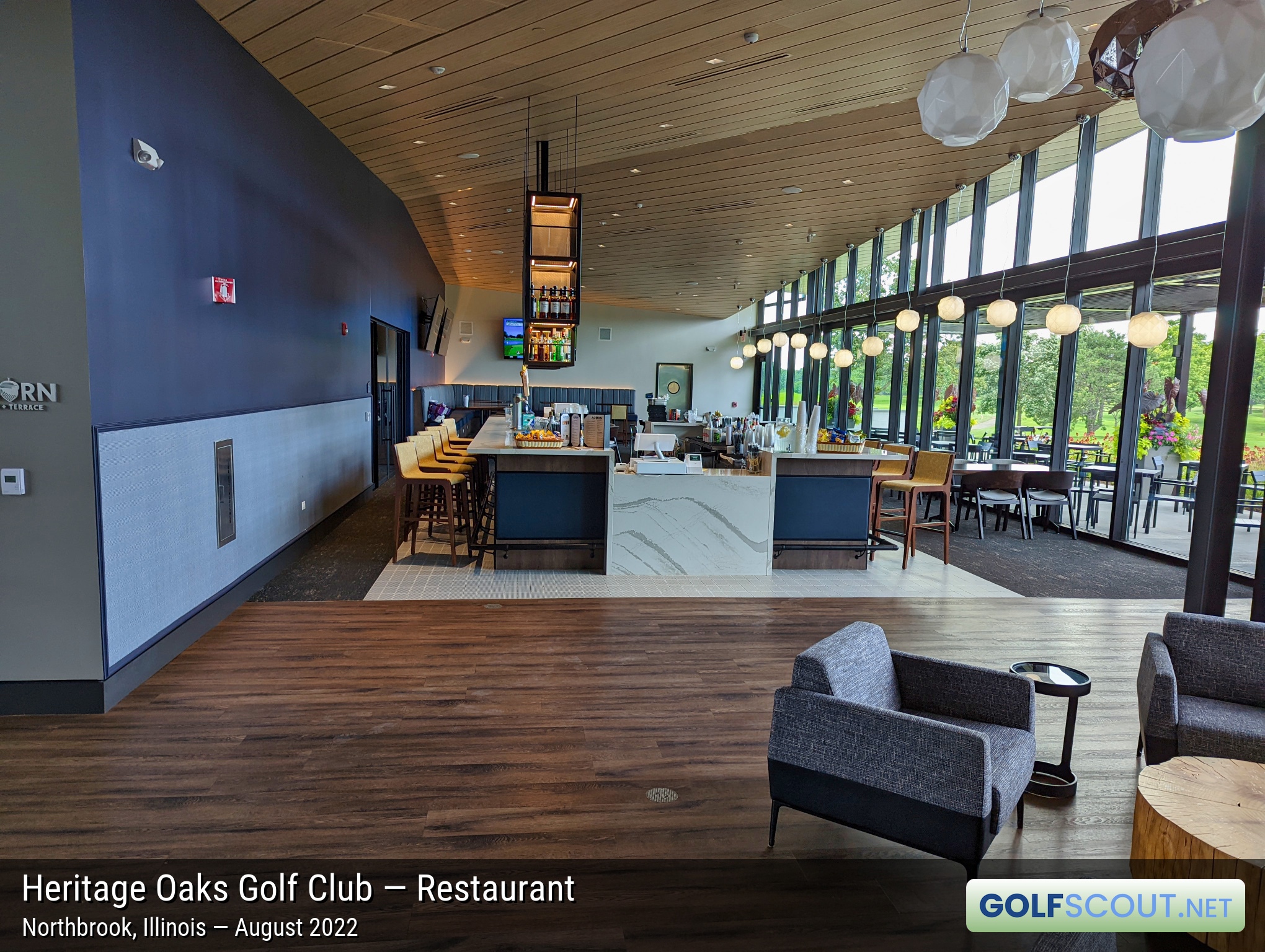 Photo of the restaurant at Heritage Oaks Golf Club - Classic 18 in Northbrook, Illinois. 