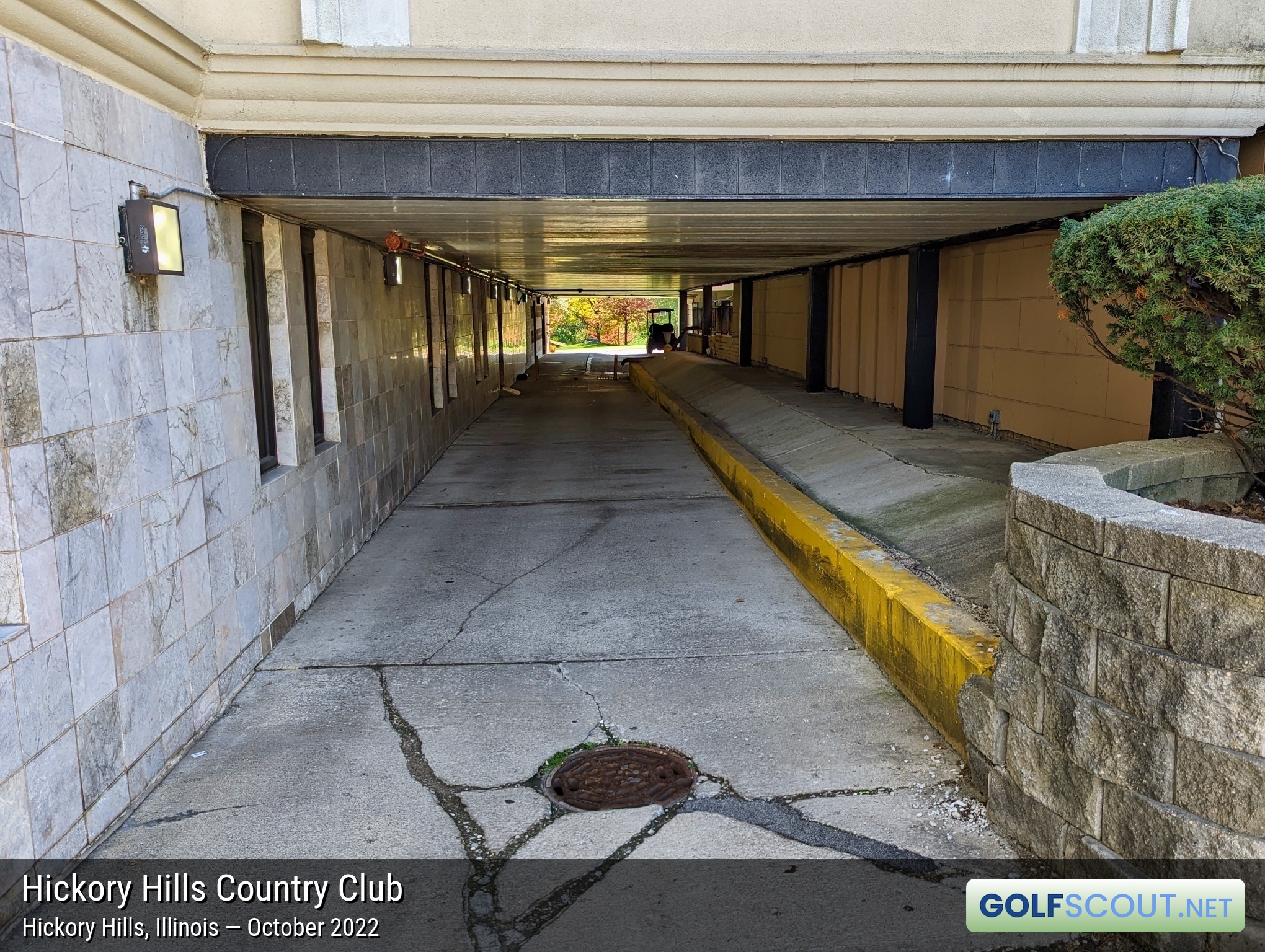 Miscellaneous photo of Hickory Hills Country Club in Hickory Hills, Illinois. To play golf, you'll go through this tunnel. It's a little dark and spooky, and will psychologically prepare you for the adventure ahead.
