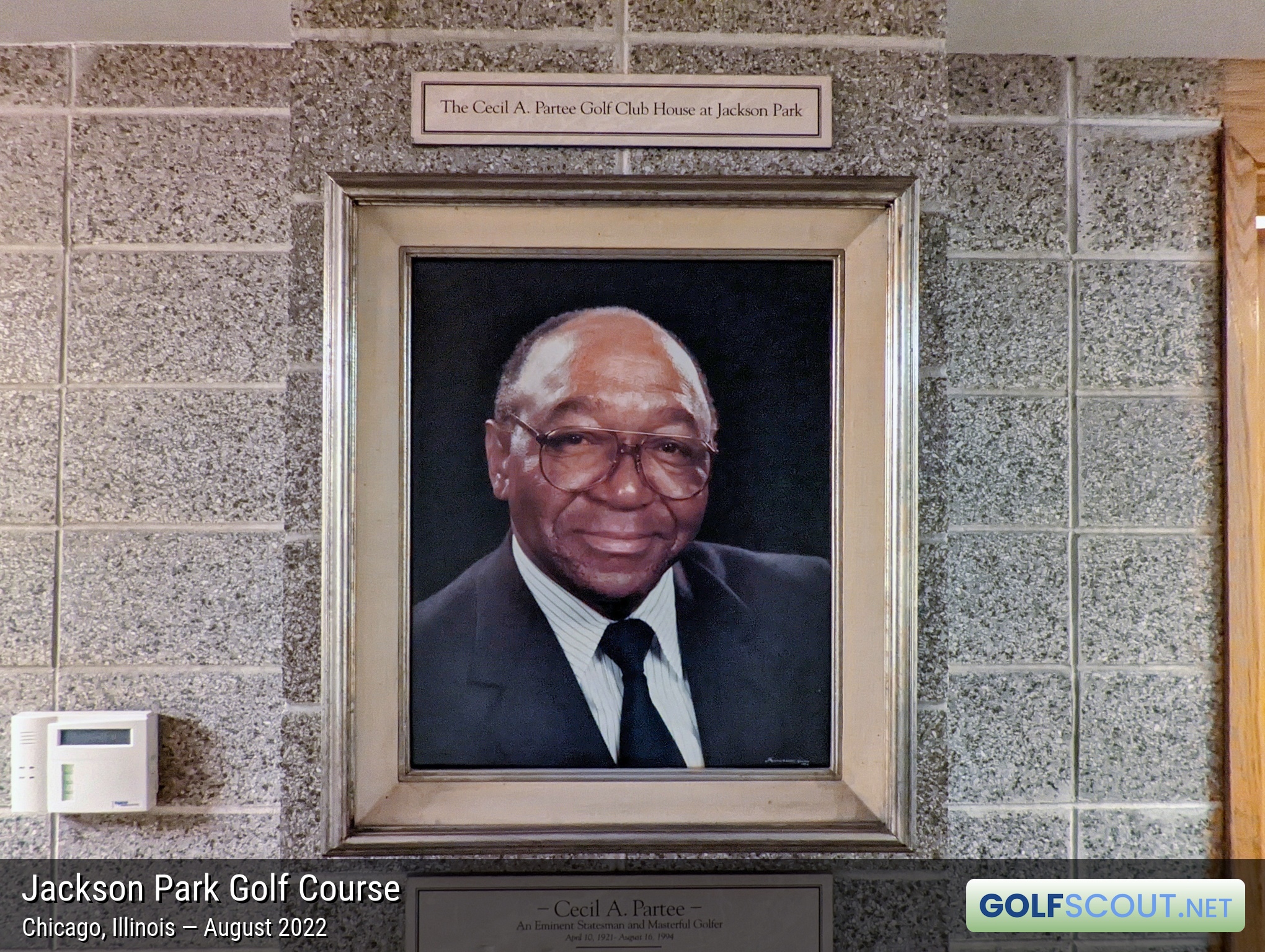Miscellaneous photo of Jackson Park Golf Course in Chicago, Illinois. Photo of Cecil A. Partee in the pro shop