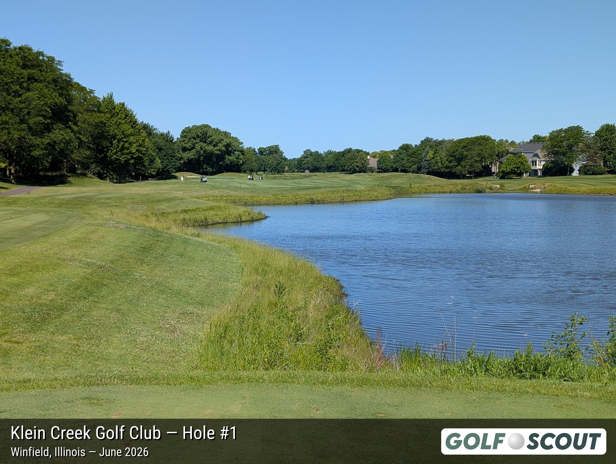 Hole 1 at Klein Creek Golf Club