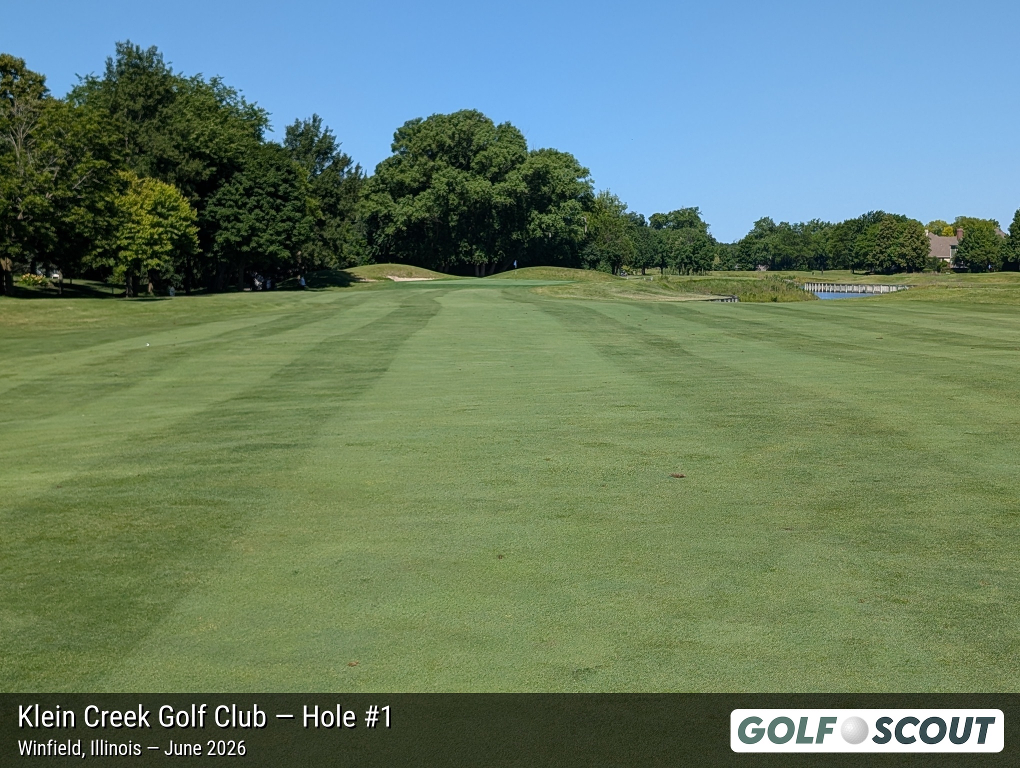 Hole 1 at Klein Creek Golf Club