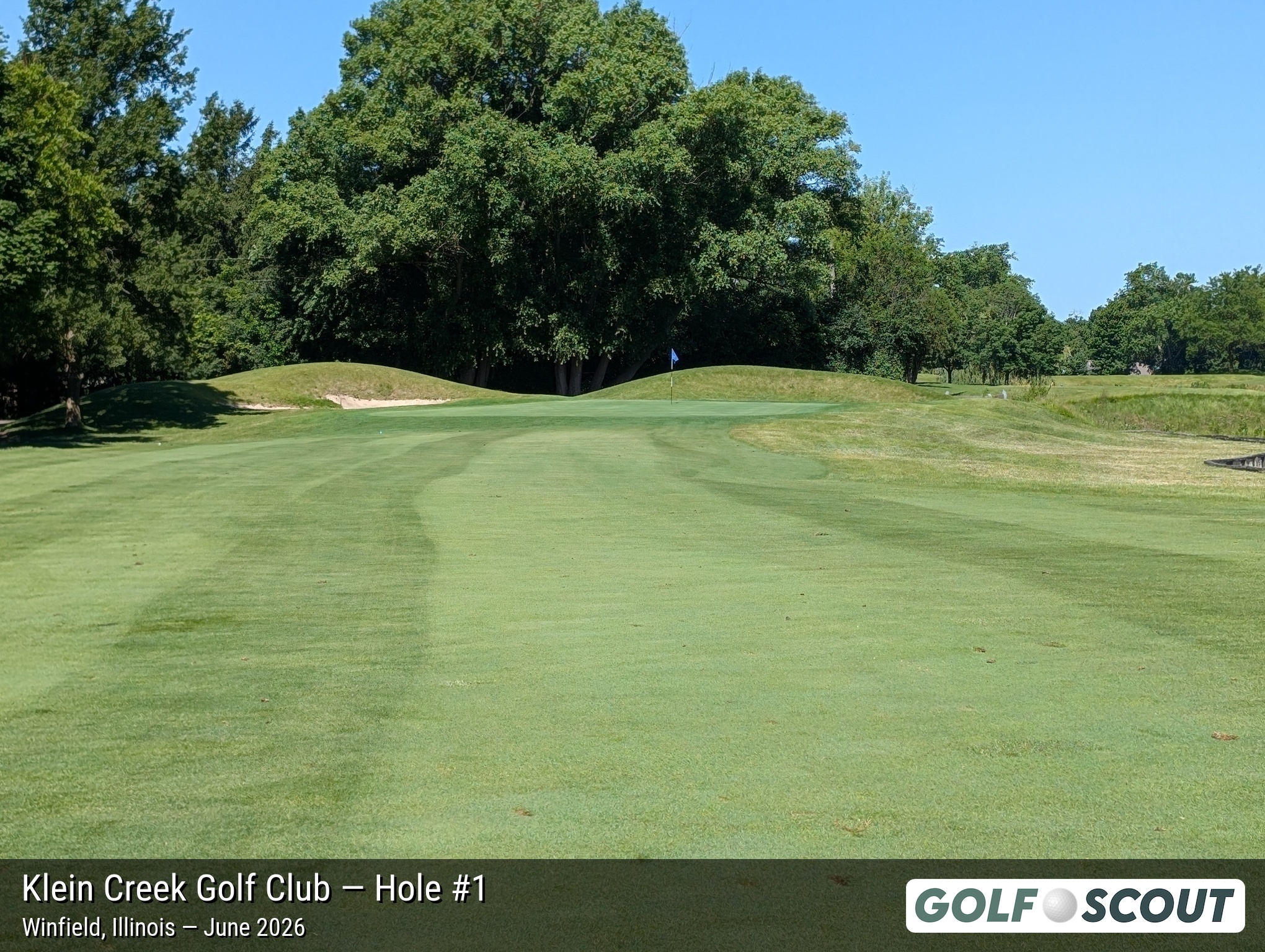 Hole 1 at Klein Creek Golf Club