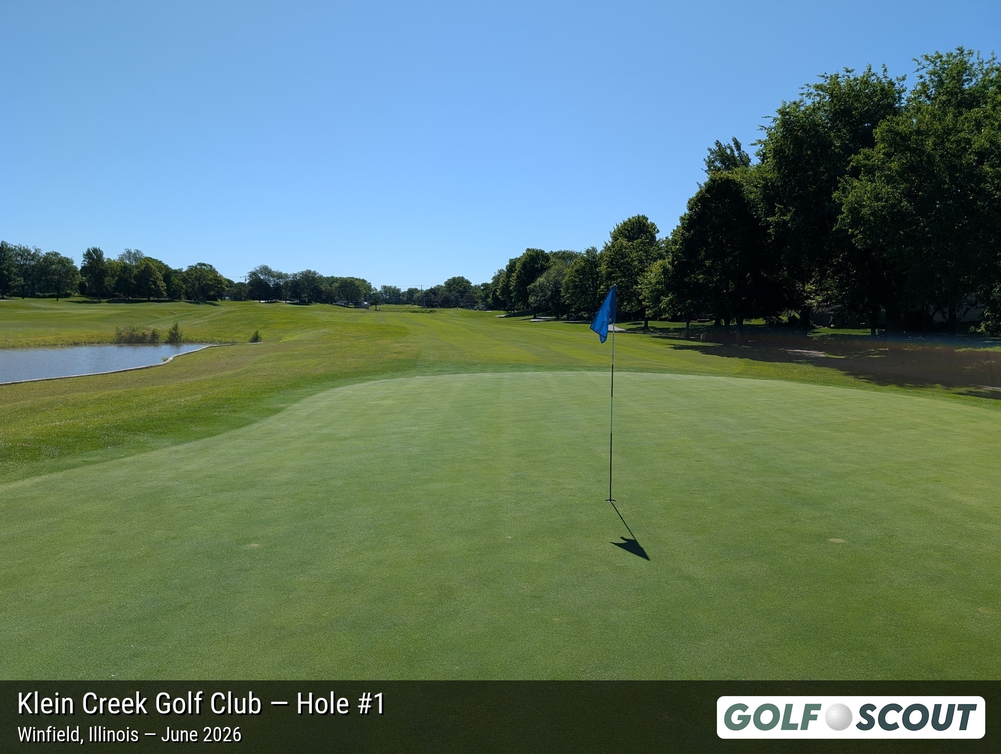 Hole 1 at Klein Creek Golf Club