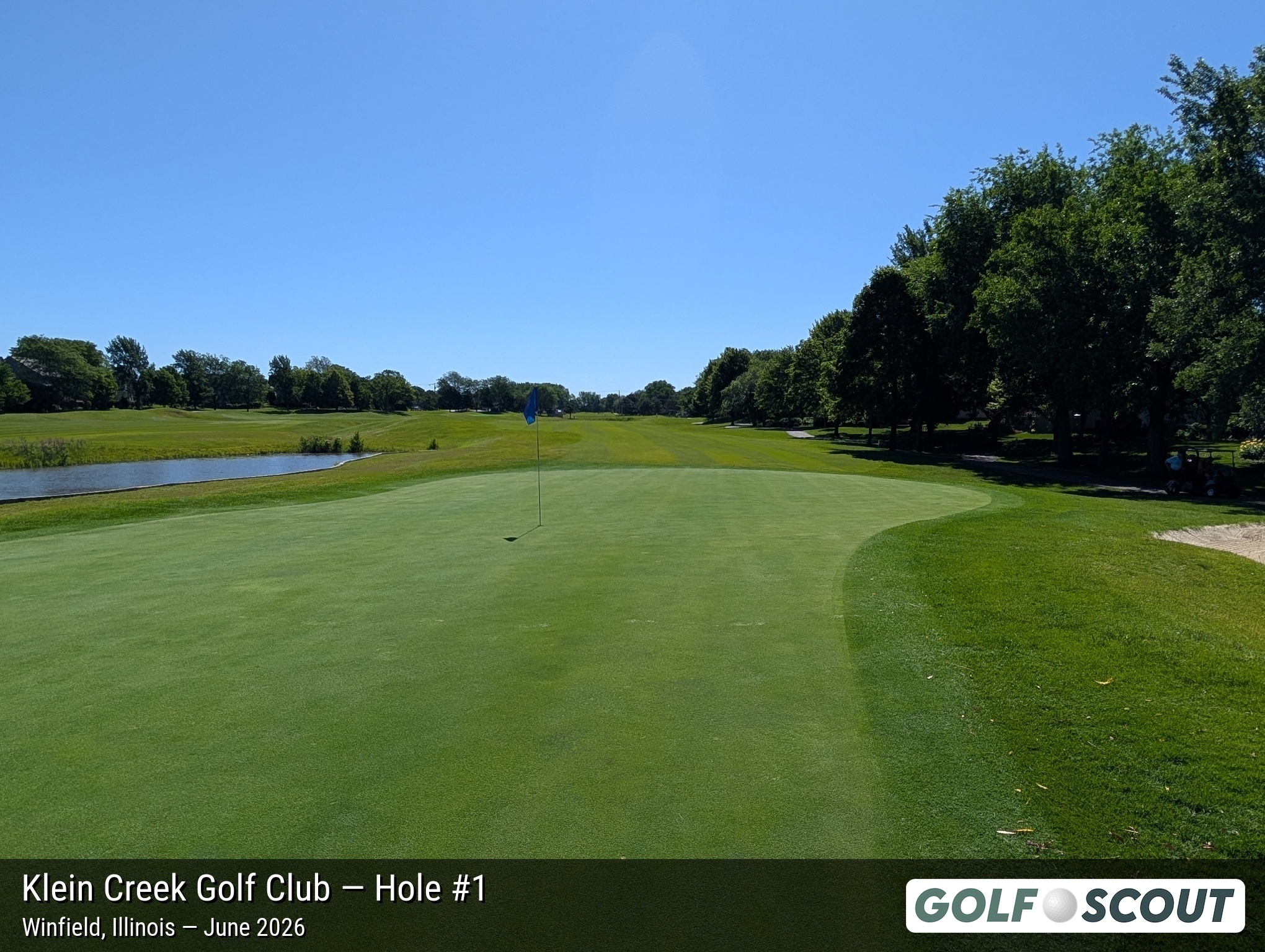 Hole 1 at Klein Creek Golf Club
