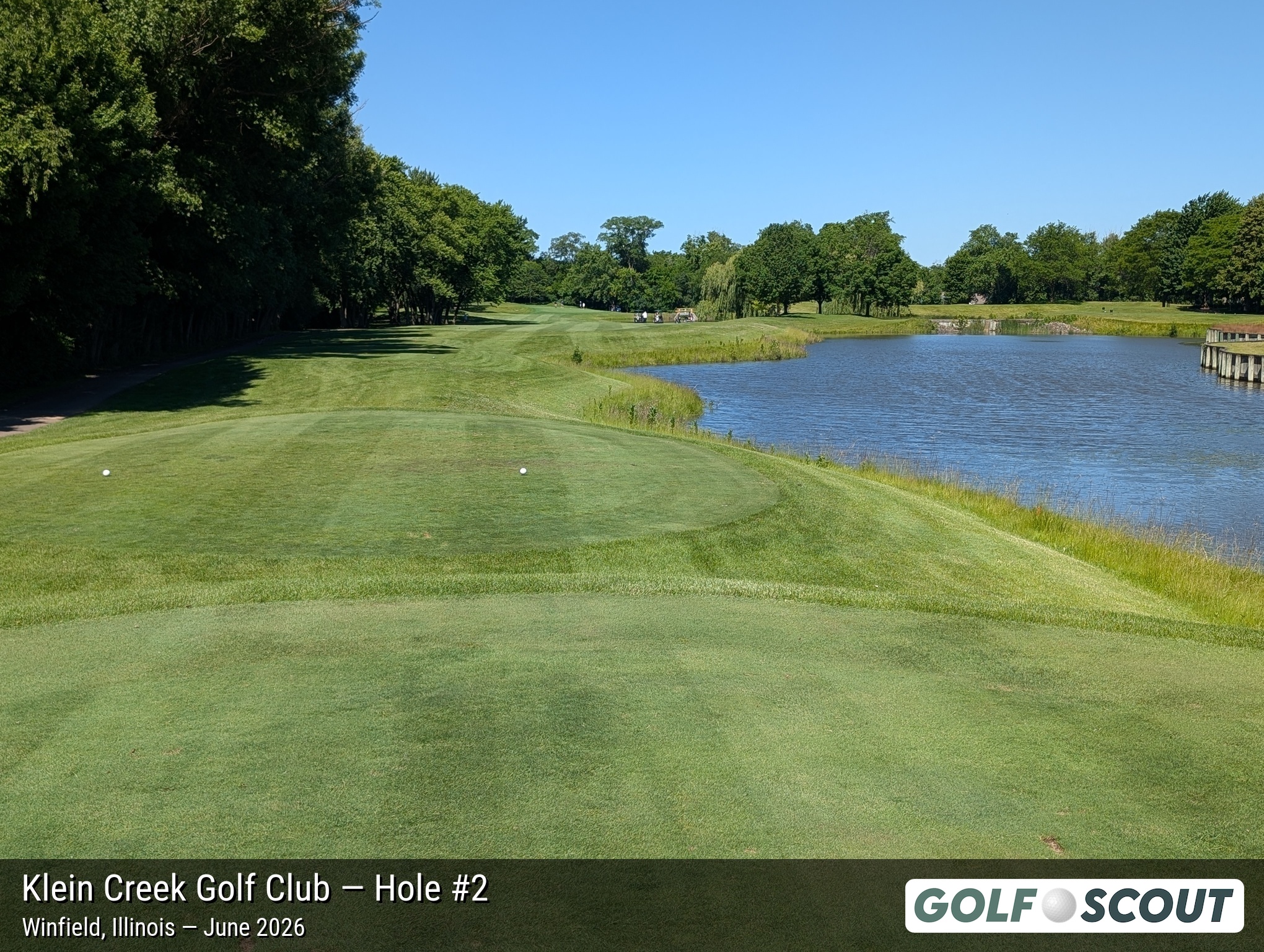 Hole 2 at Klein Creek Golf Club