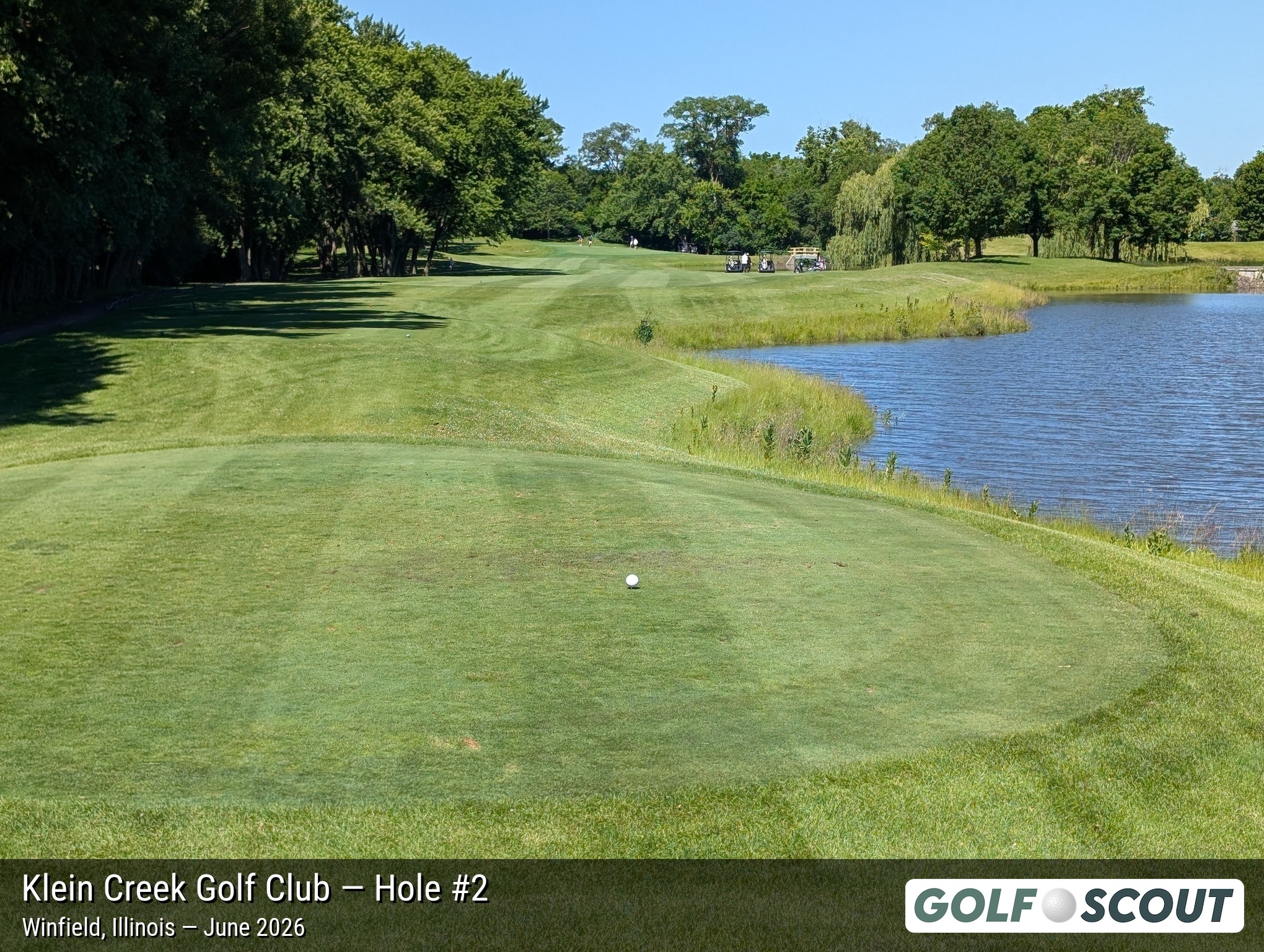 Hole 2 at Klein Creek Golf Club