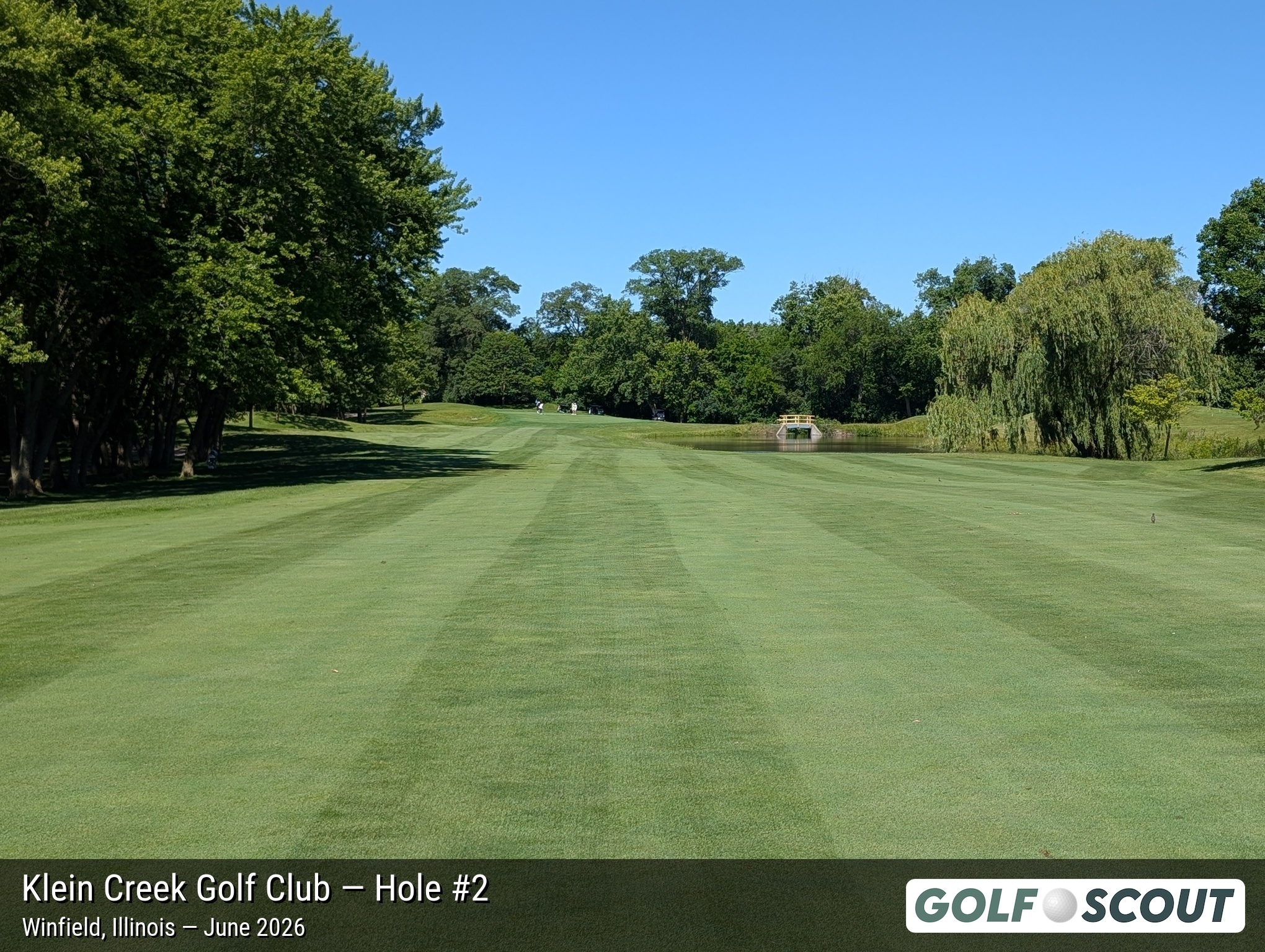 Hole 2 at Klein Creek Golf Club