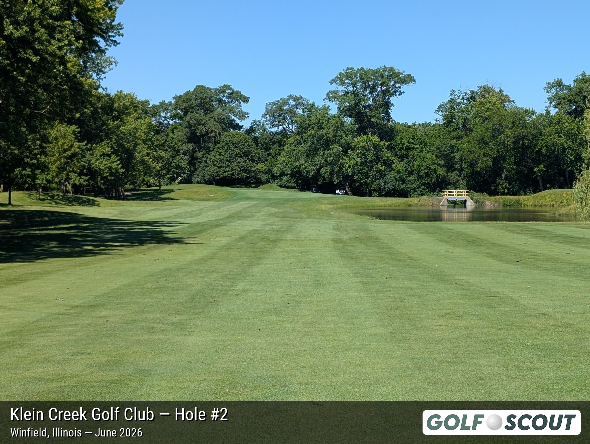 Hole 2 at Klein Creek Golf Club