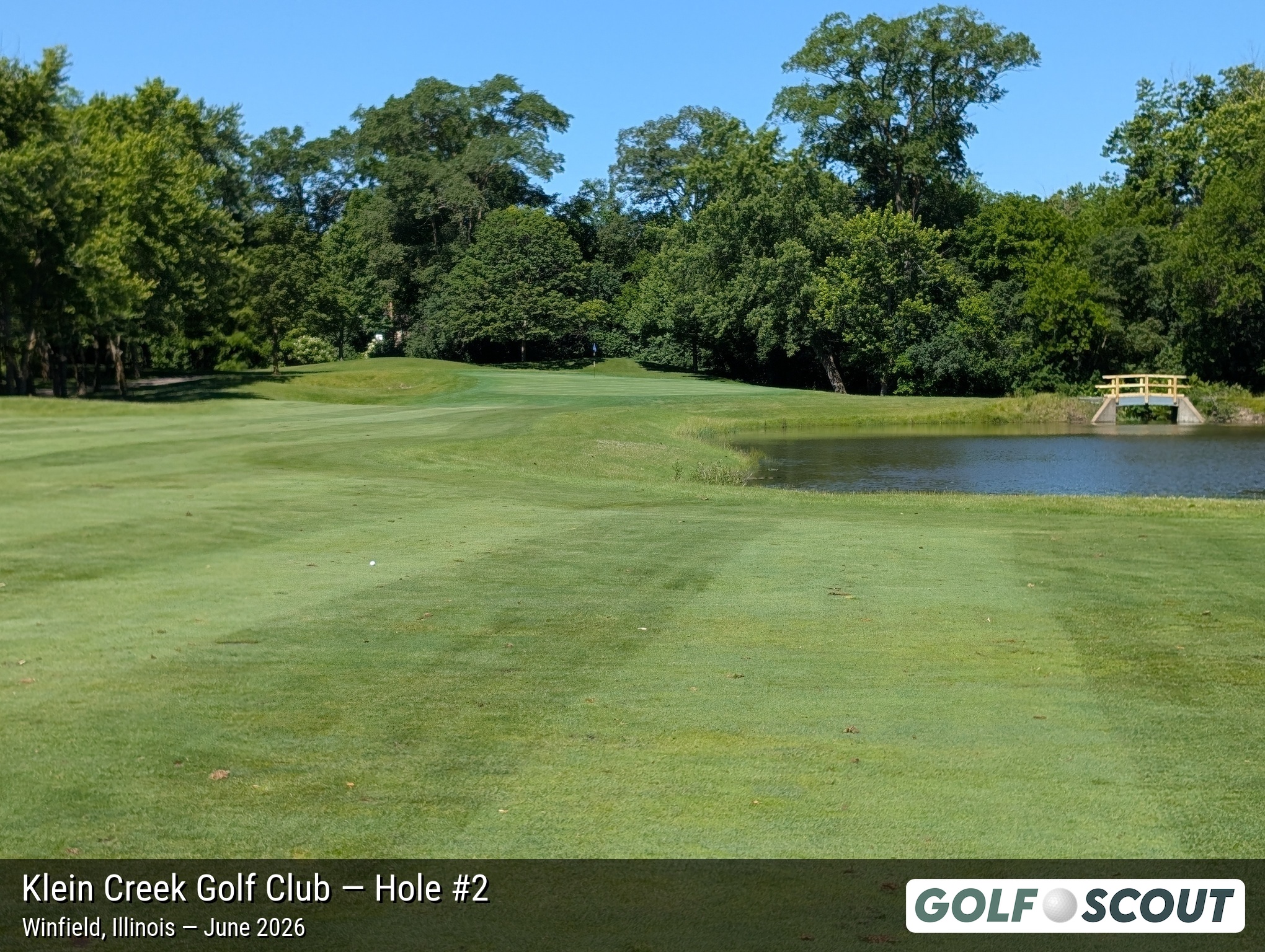Hole 2 at Klein Creek Golf Club