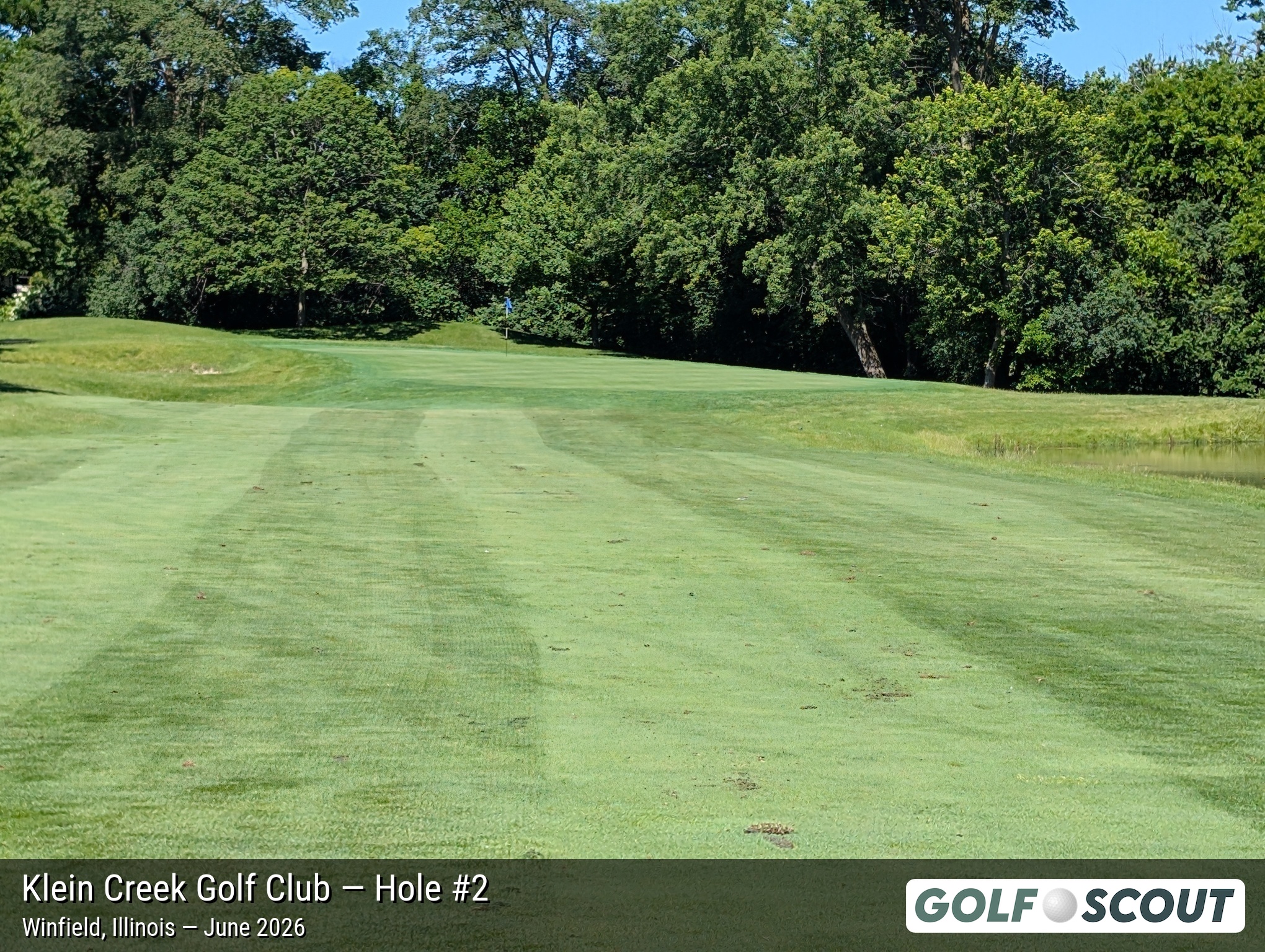 Hole 2 at Klein Creek Golf Club