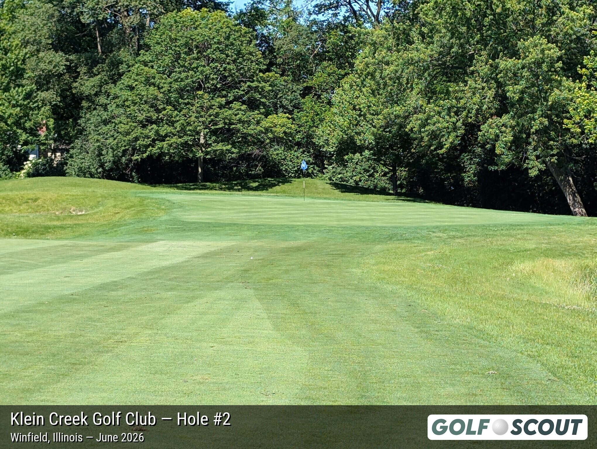 Hole 2 at Klein Creek Golf Club