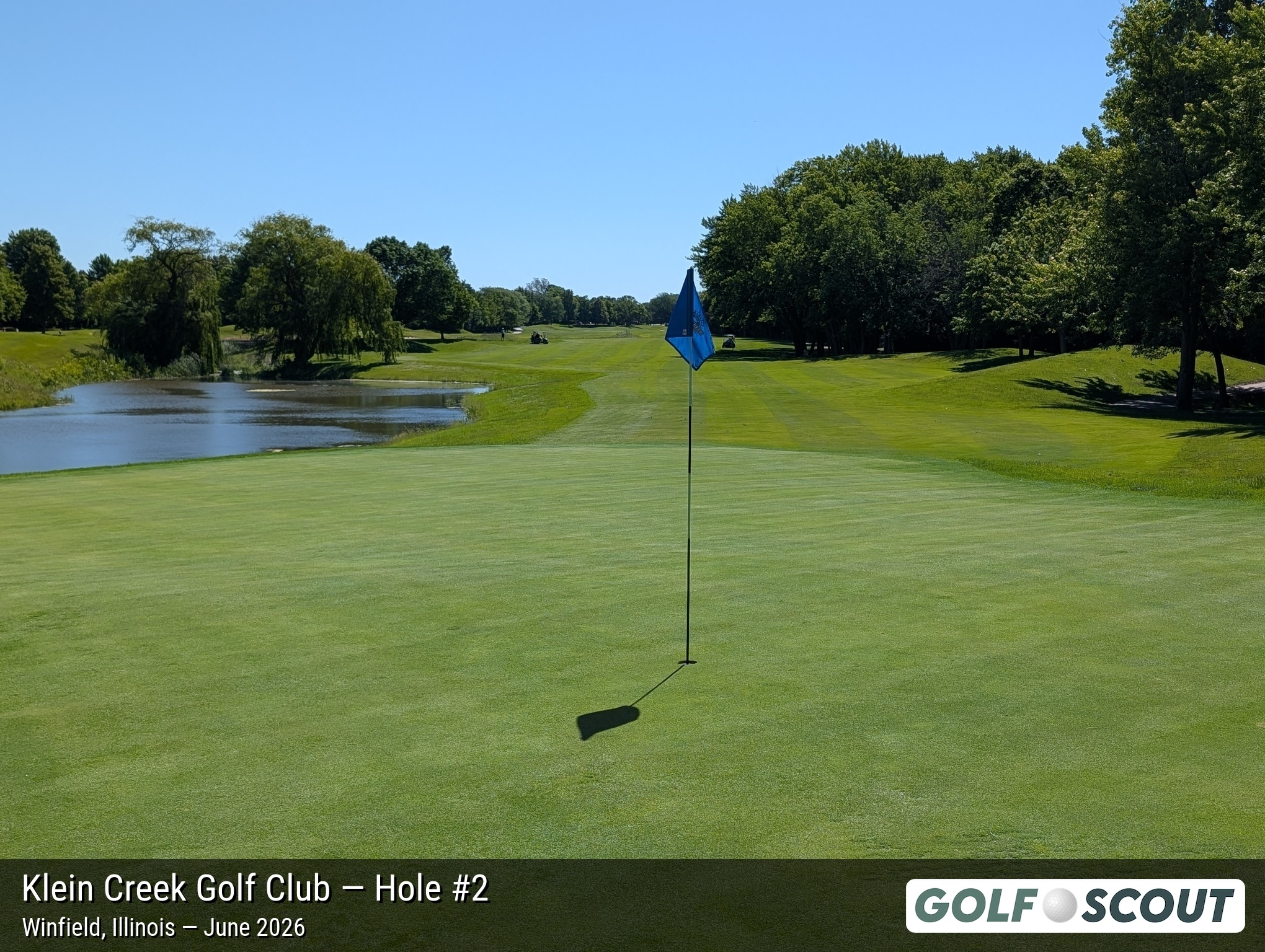 Hole 2 at Klein Creek Golf Club