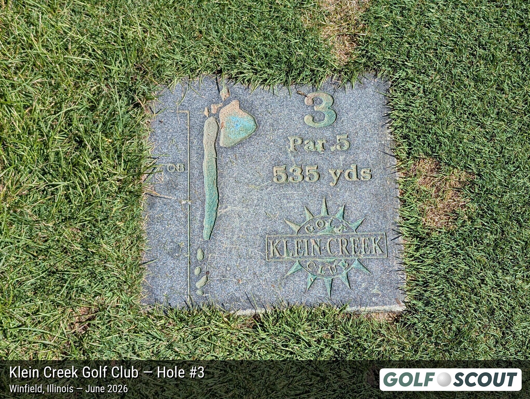 Hole 3 at Klein Creek Golf Club