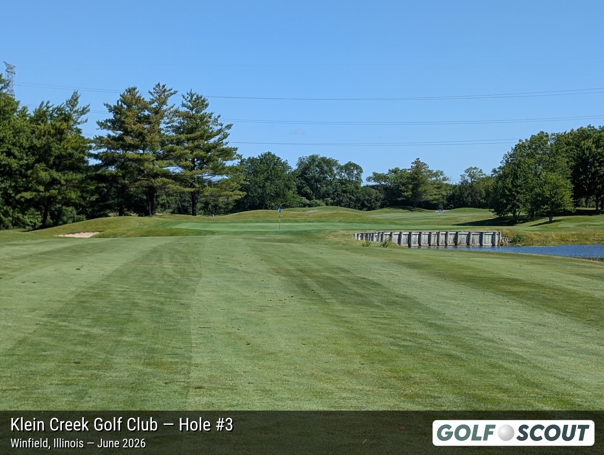 Hole 3 at Klein Creek Golf Club