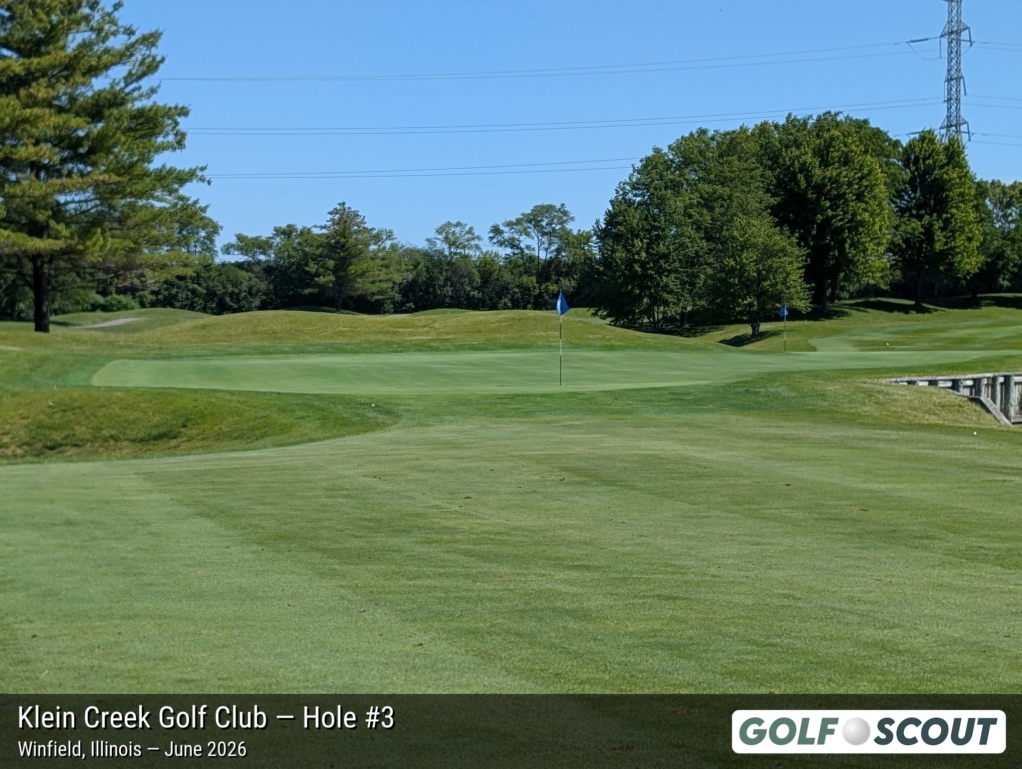 Hole 3 at Klein Creek Golf Club