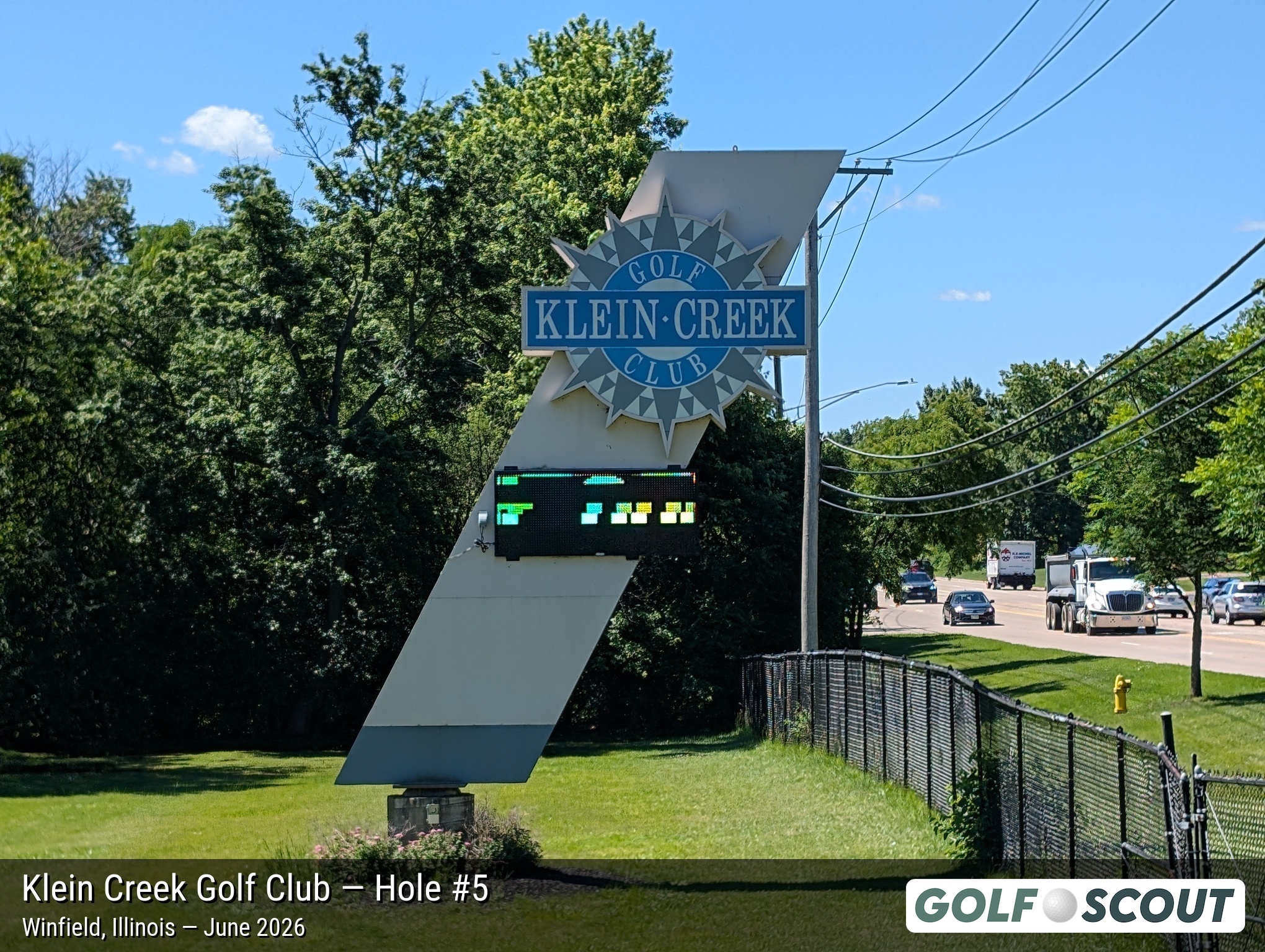 Hole 5 at Klein Creek Golf Club