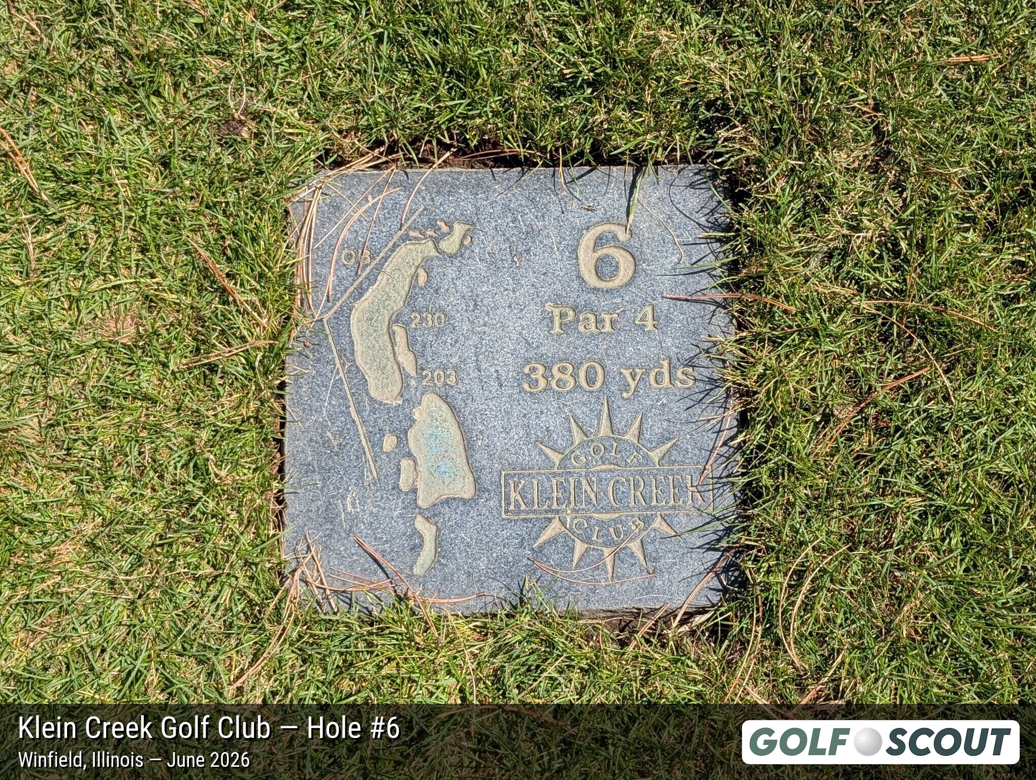 Hole 6 at Klein Creek Golf Club