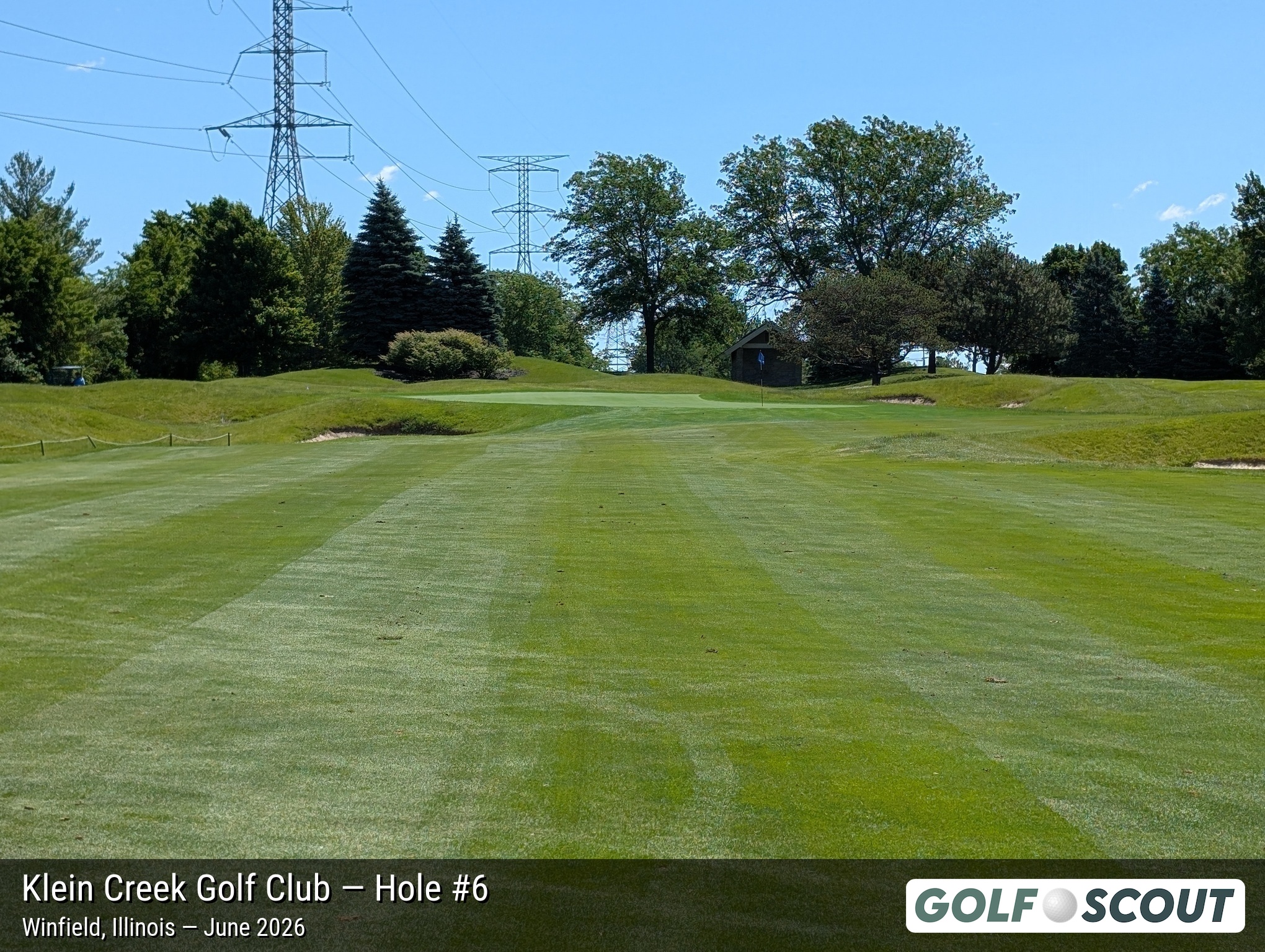 Hole 6 at Klein Creek Golf Club