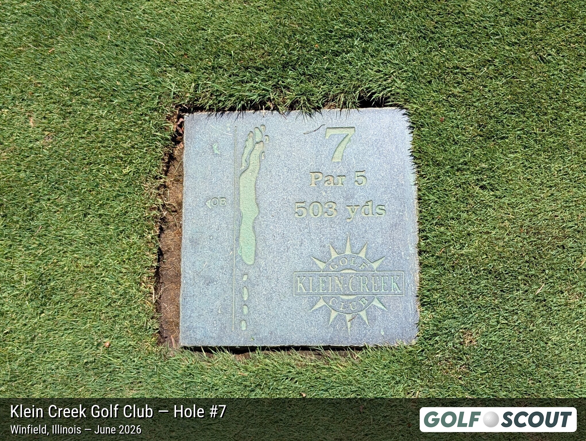 Hole 7 at Klein Creek Golf Club