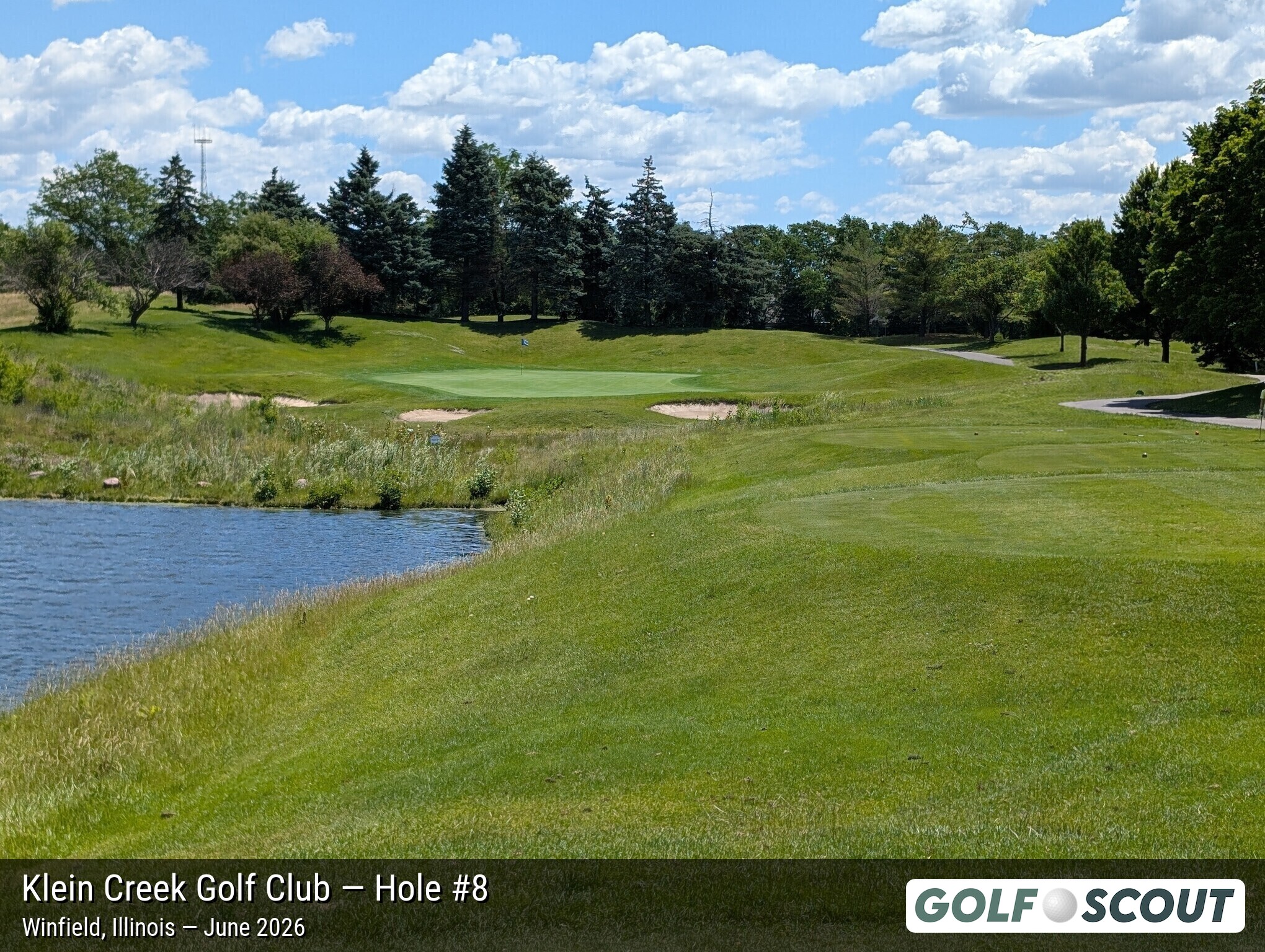 Hole 8 at Klein Creek Golf Club