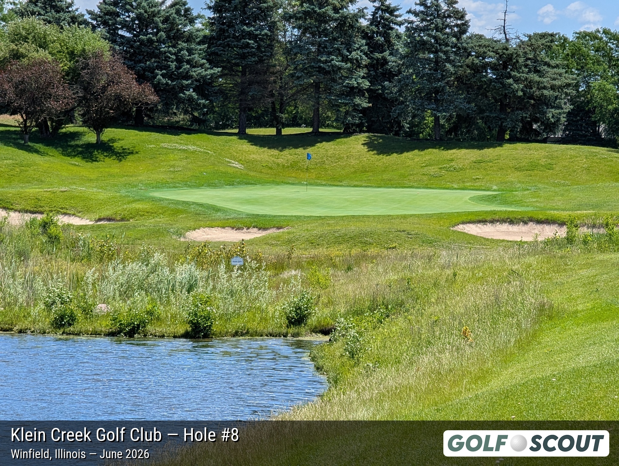 Hole 8 at Klein Creek Golf Club