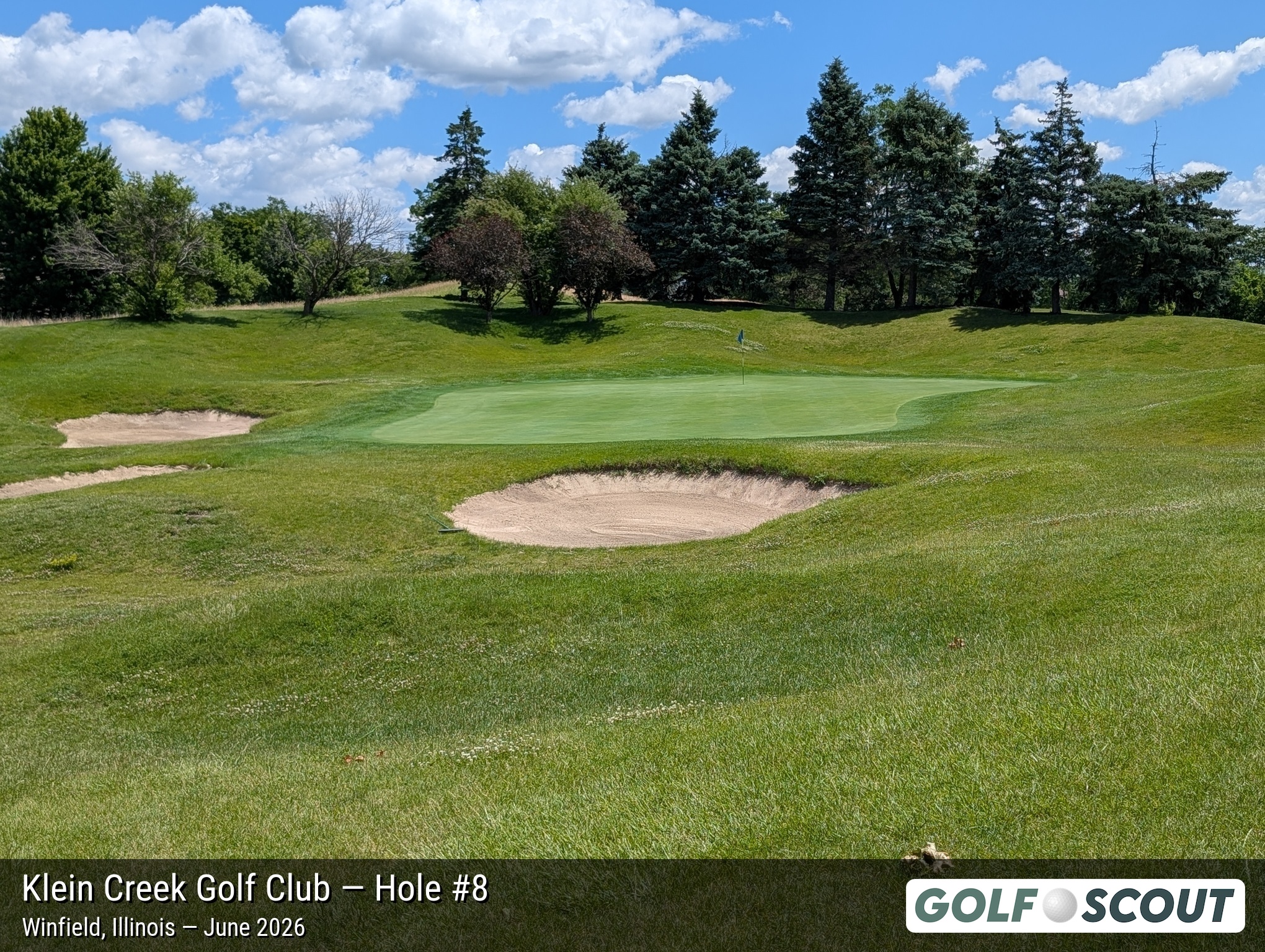 Hole 8 at Klein Creek Golf Club